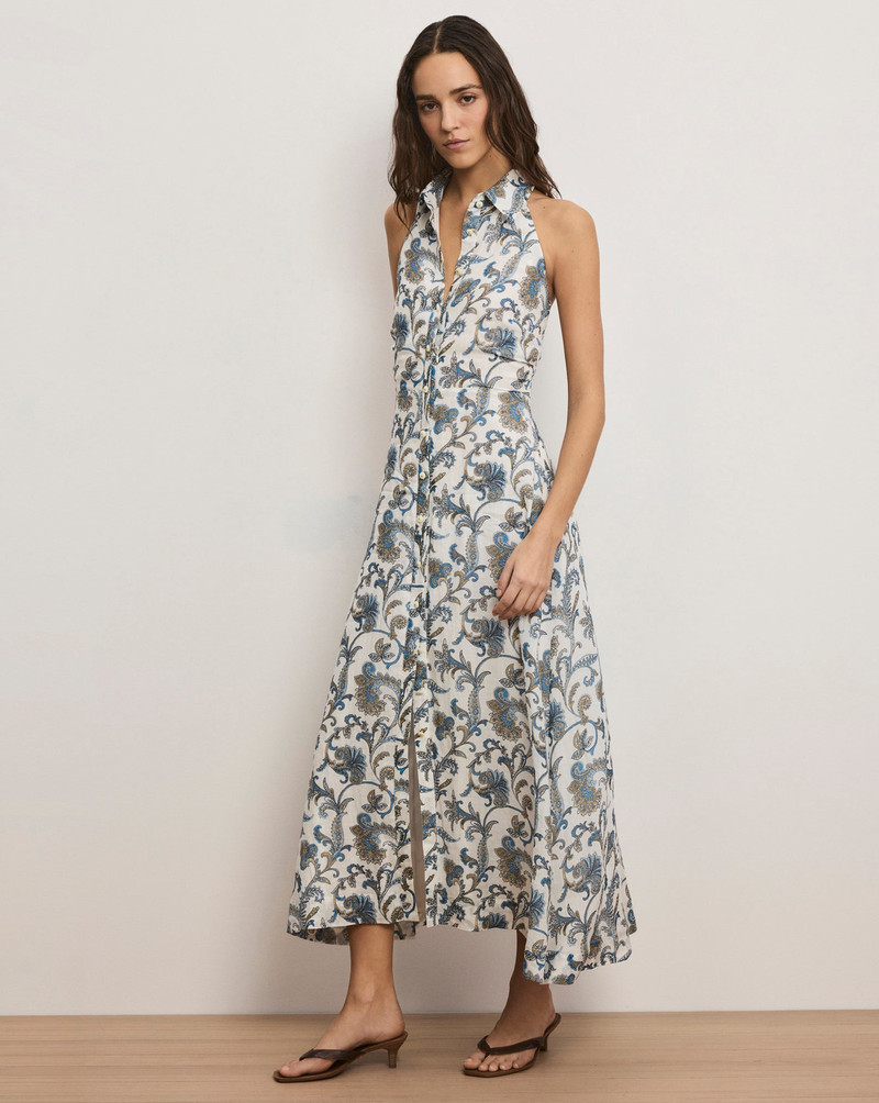VERONICA BEARD MACKEY PAISLEY MIDI DRESS outlook