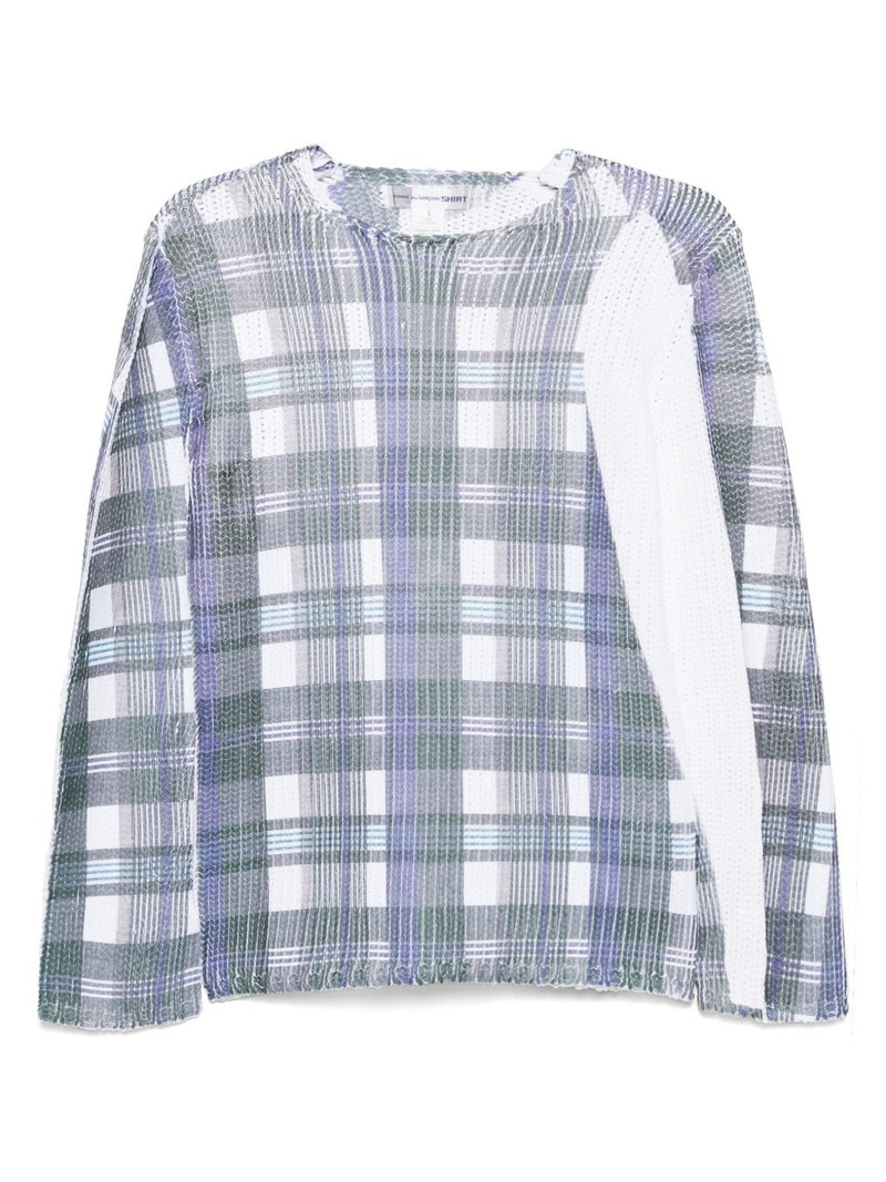tartan check-print jumper 1