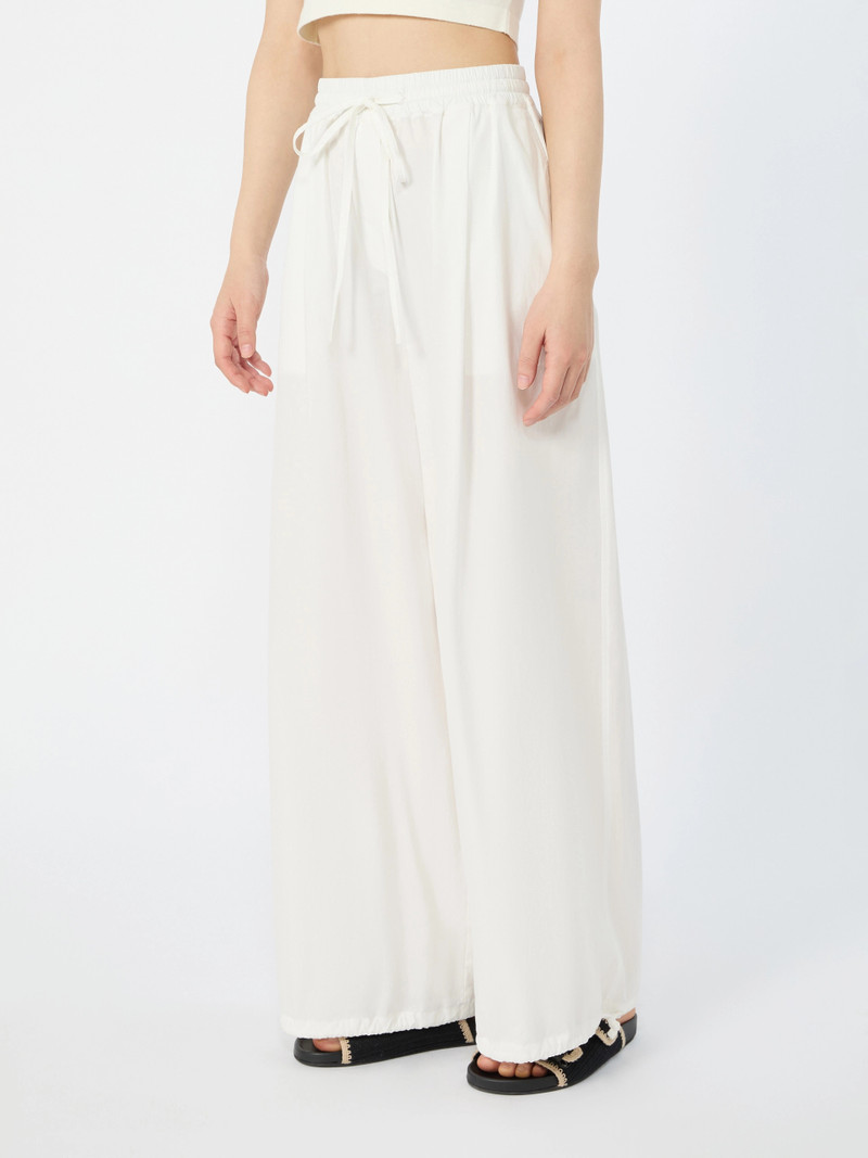 WKIBELLICO Cotton baggy trousers - IVORY 5