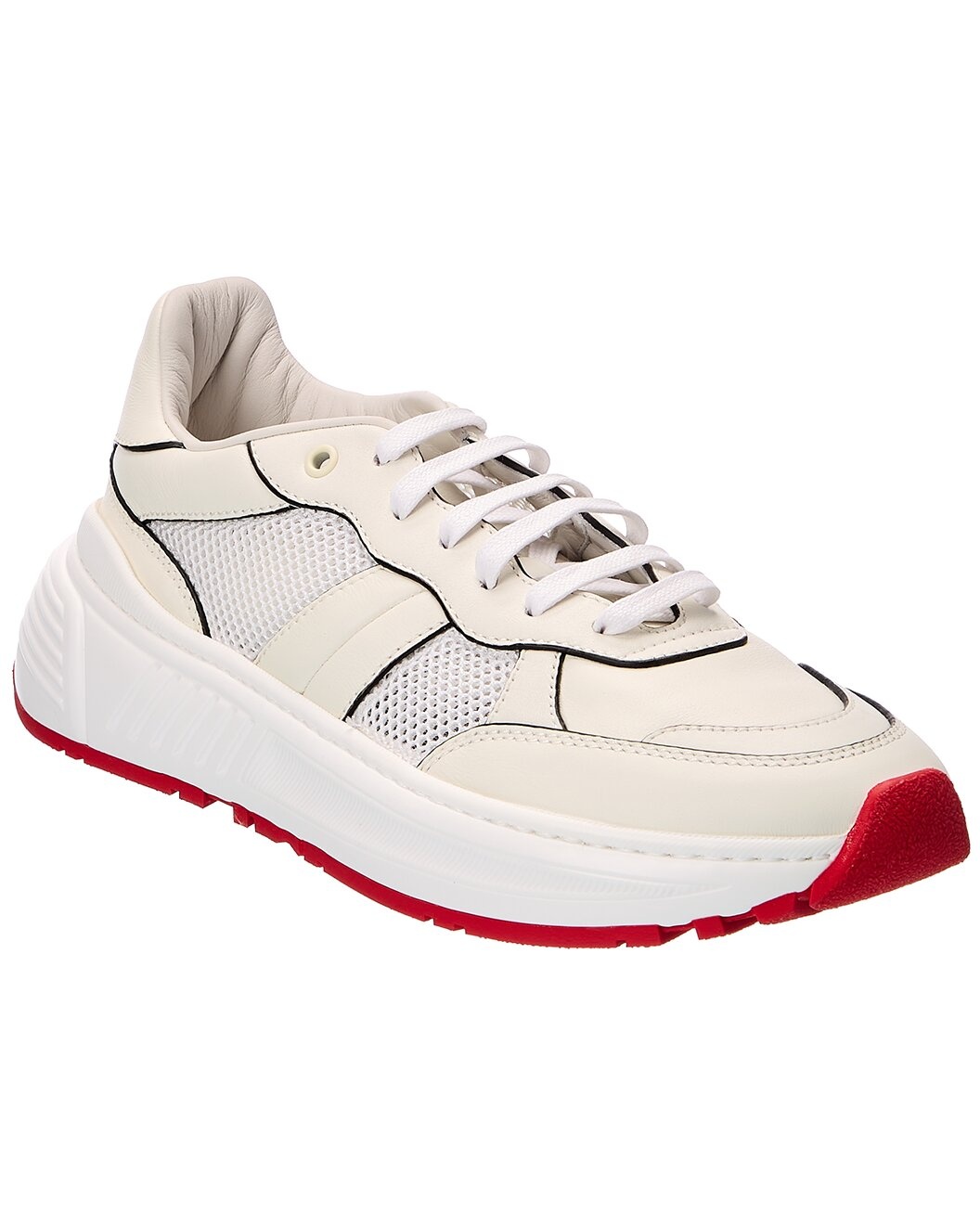 Bottega Veneta Leather Sneaker - 1