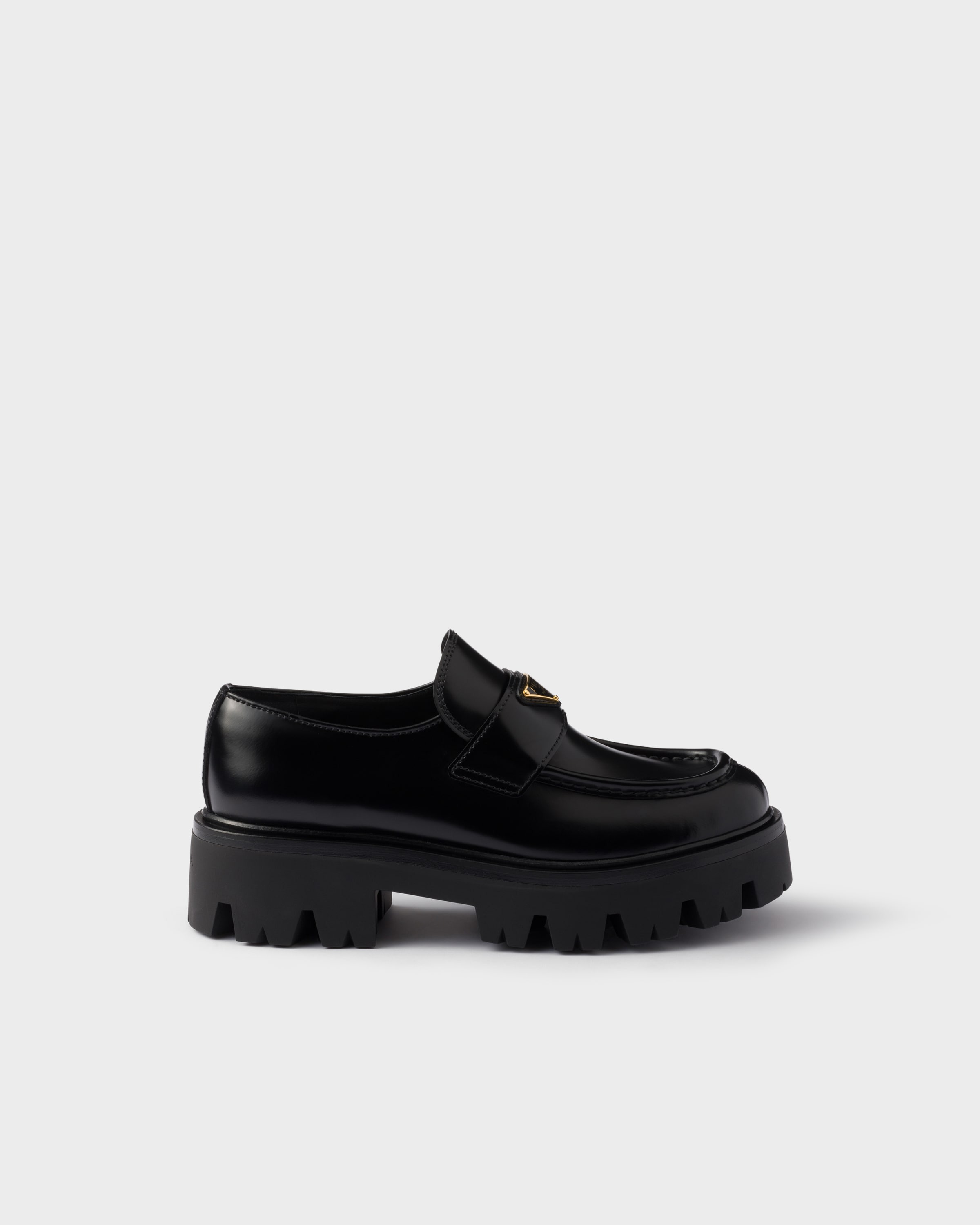 Brushed leather loafers - 2