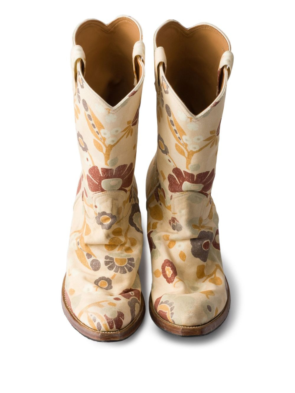 floral-print cowboy boots - 4