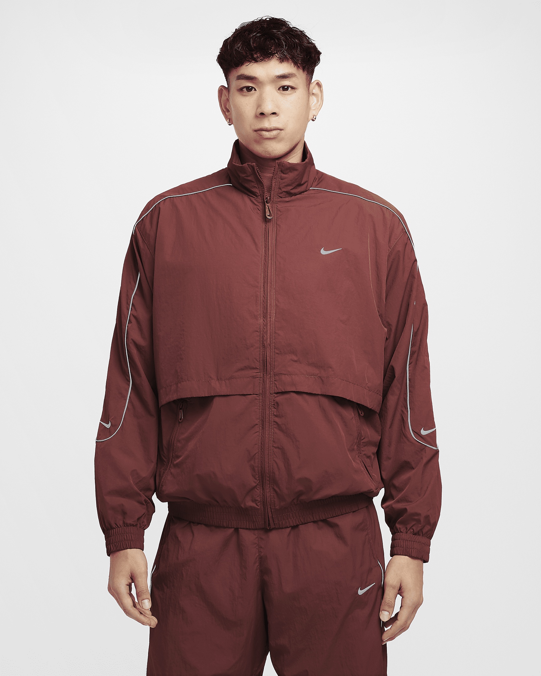 Nike Sportswear Solo Swoosh Men's Woven Track Jacket - 1