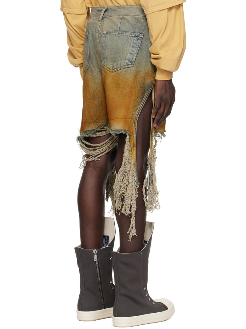 Blue & Orange Geth Denim Shorts 3