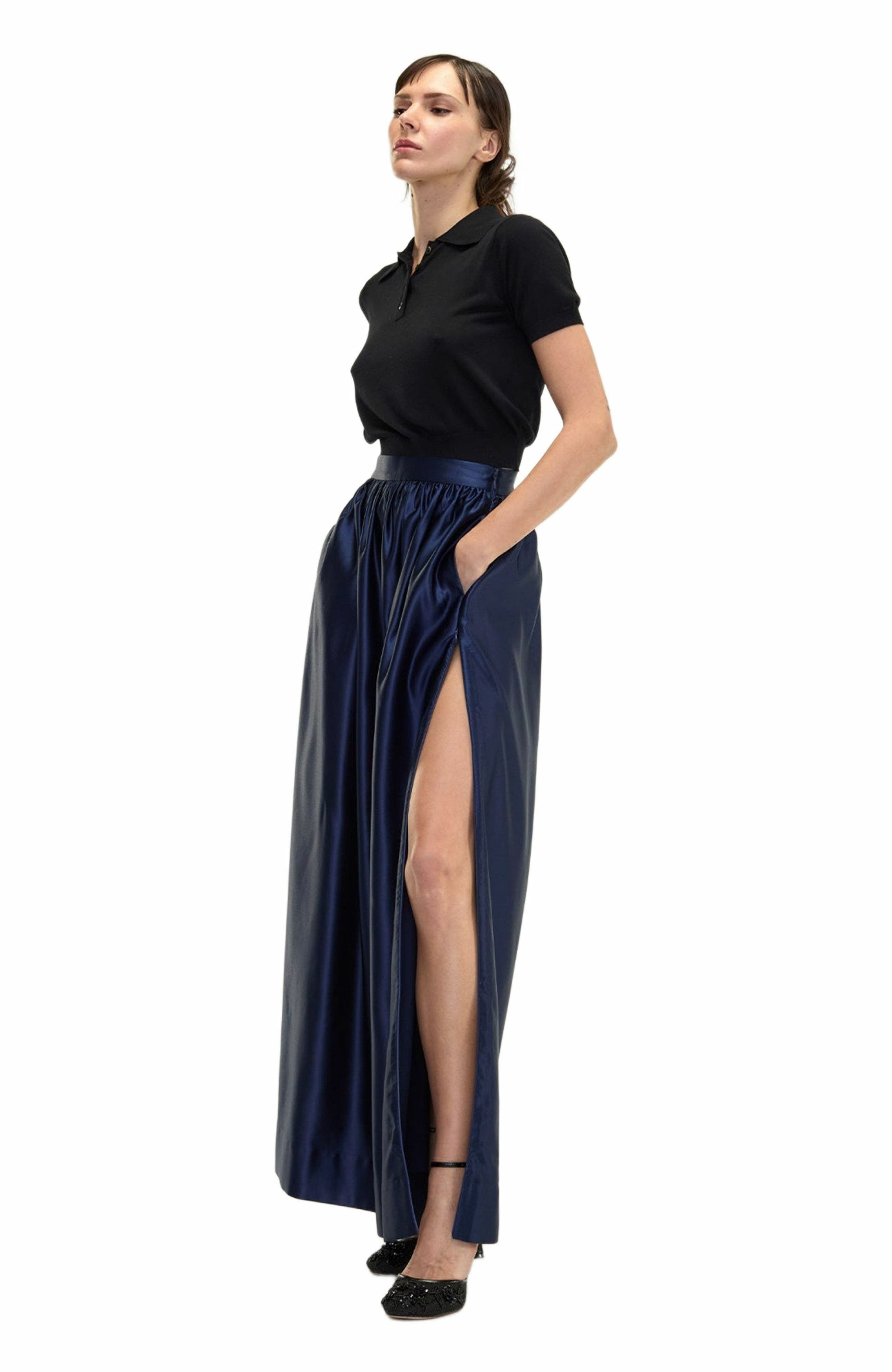 Cynthia Rowley Belle Maxi Skirt in Navy at Nordstrom - 3