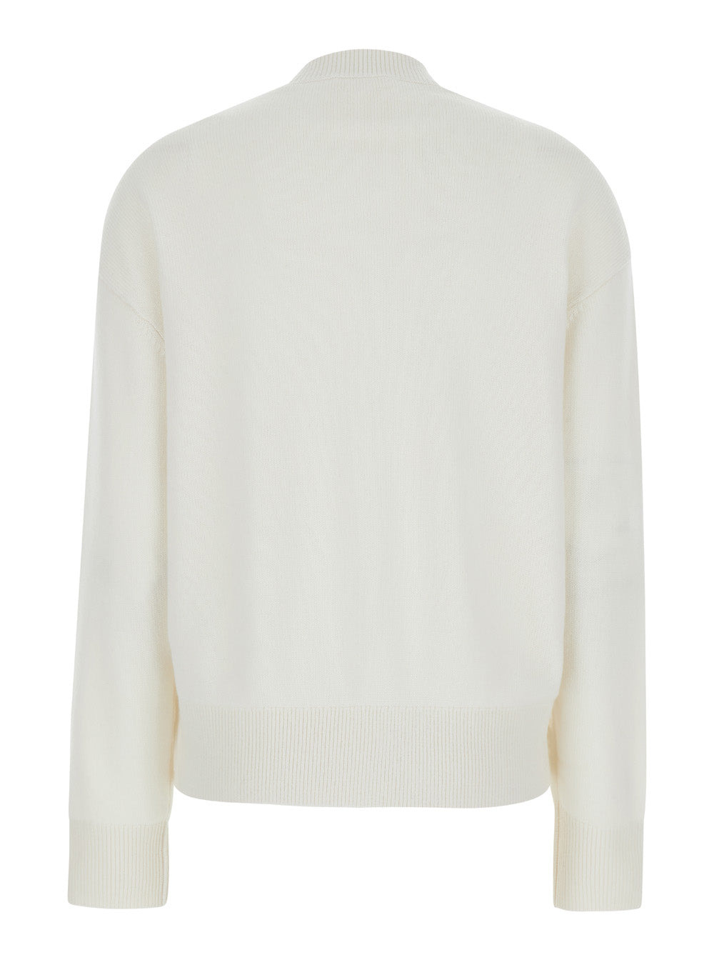 Givenchy Women White Crewneck Sweater With 4G Logo On The Front In Cashmere Woman - 2