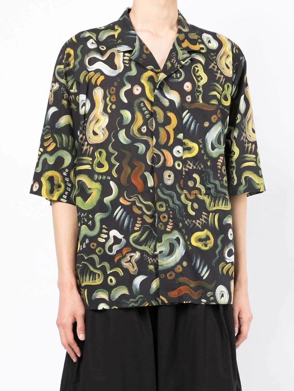 Landscaper abstract-print shirt - 3