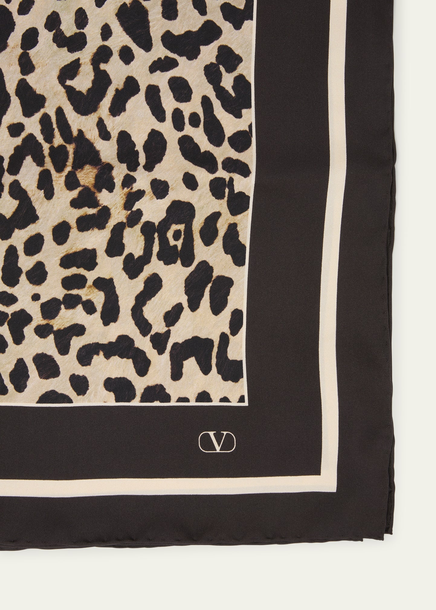Animal Print Silk Scarf - 2