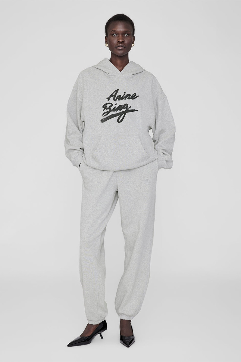 ANINE BING Harvey Sweatshirt Signature - Heather Grey outlook
