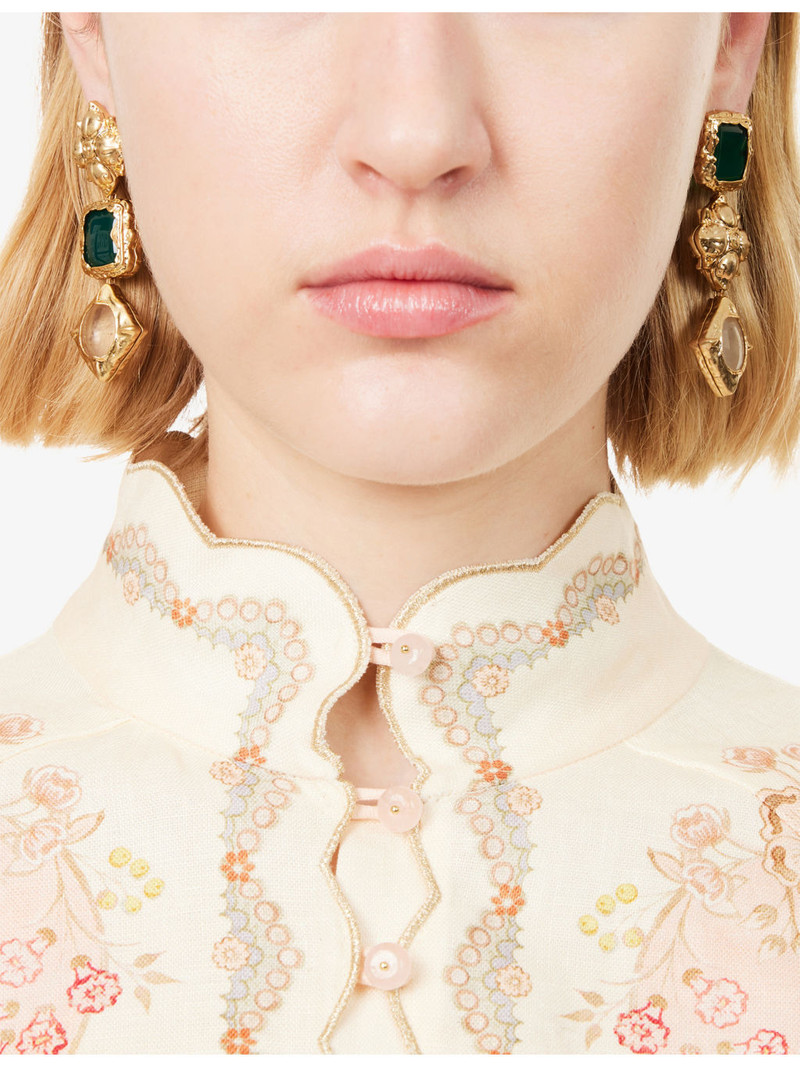 Zimmermann Wisp Dangles 16ct Gold-Plated Brass Drop Earrings outlook