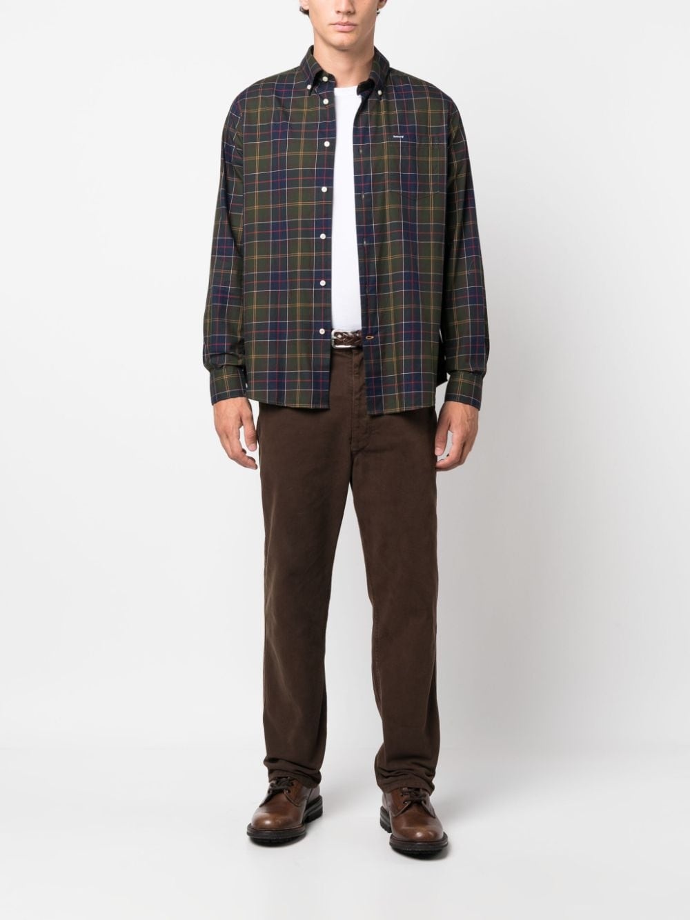 tartan-check cotton shirt - 2