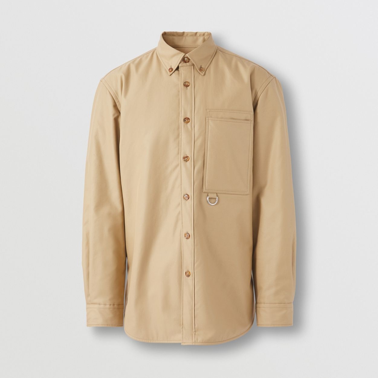 Embroidered Logo Cotton Shirt - 1