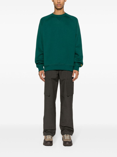 Carhartt embroidered-logo cotton-blend sweatshirt outlook