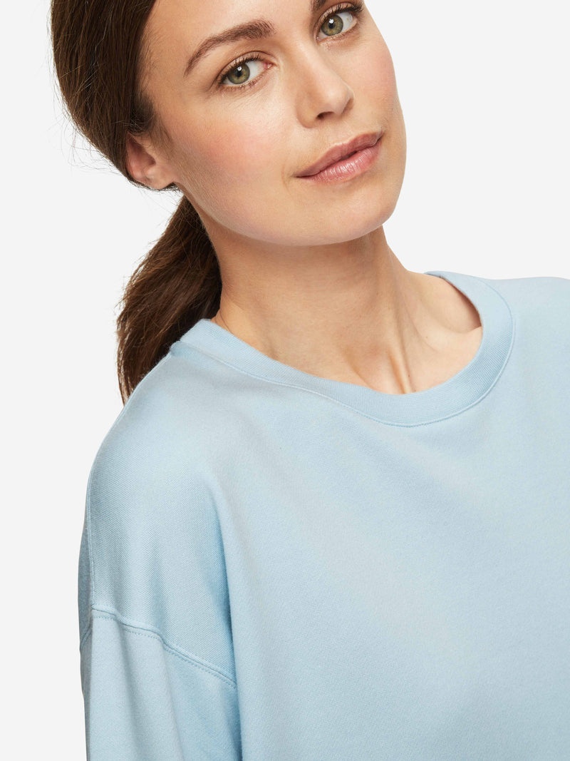 Women's Sweatshirt Quinn Cotton Modal Stretch Blue - 5