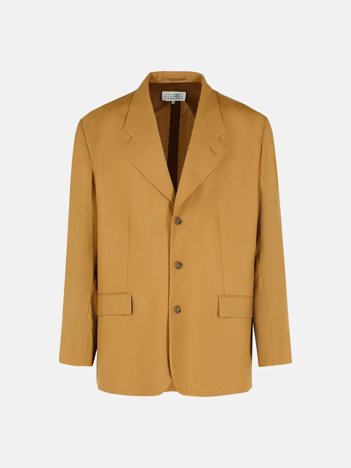 BEIGE WOOL BLAZER - 1