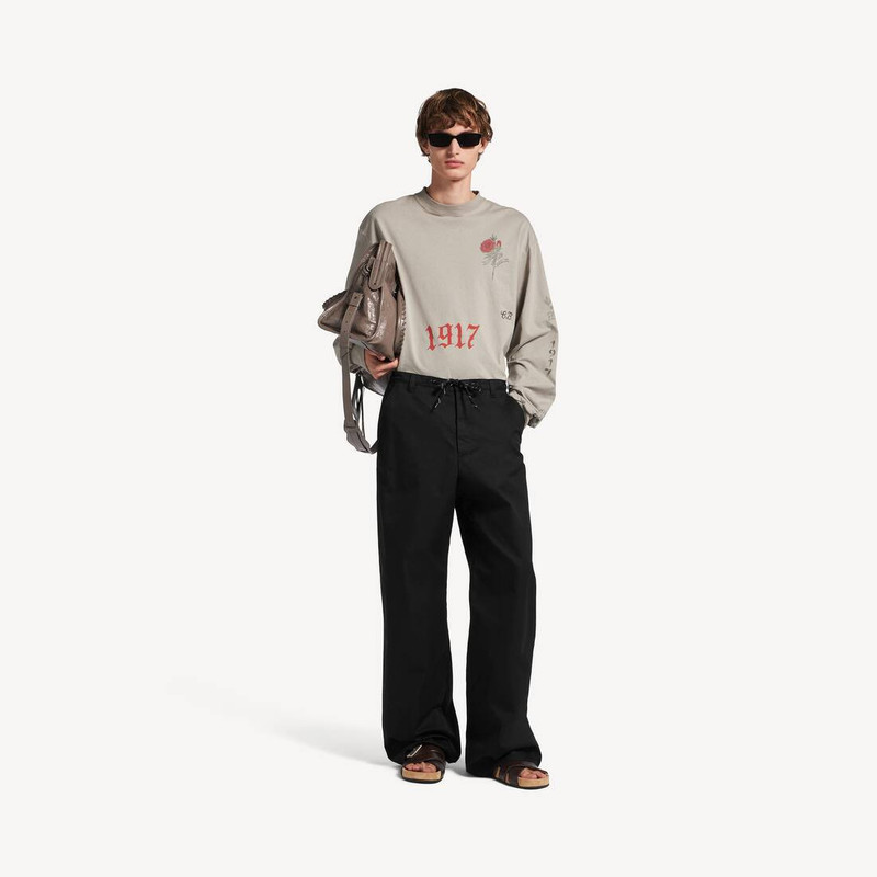 BALENCIAGA Men's Chino Pants in Black outlook