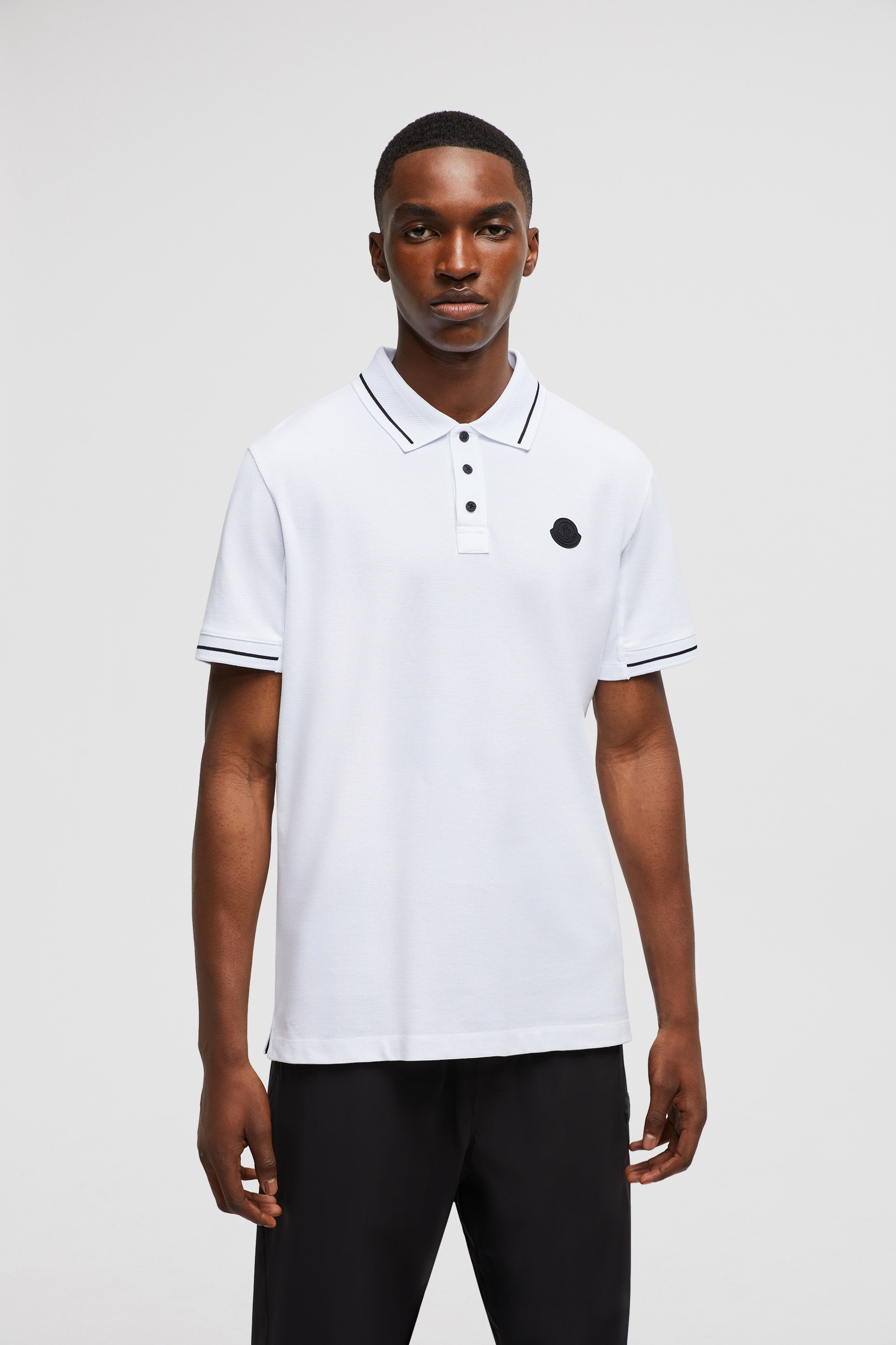 Logo Patch Cotton Polo Shirt - 3