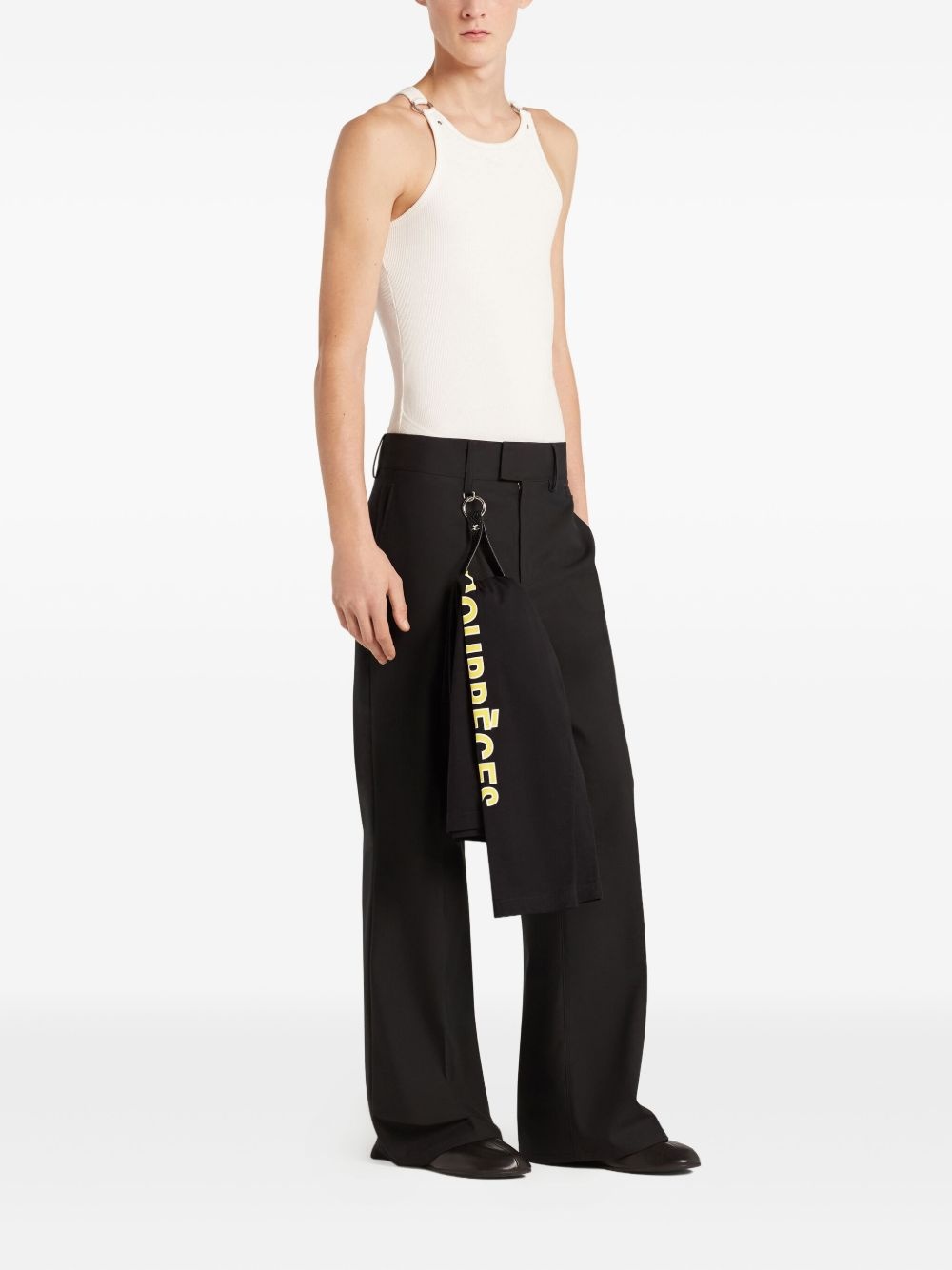 buckle-detail sleeveless top - 3