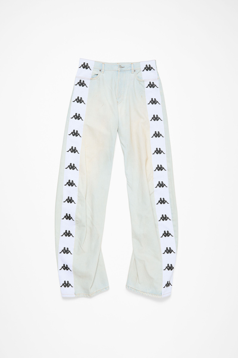 Loose fit jeans - 2006M Acne Studios x Kappa - Light blue/white 9