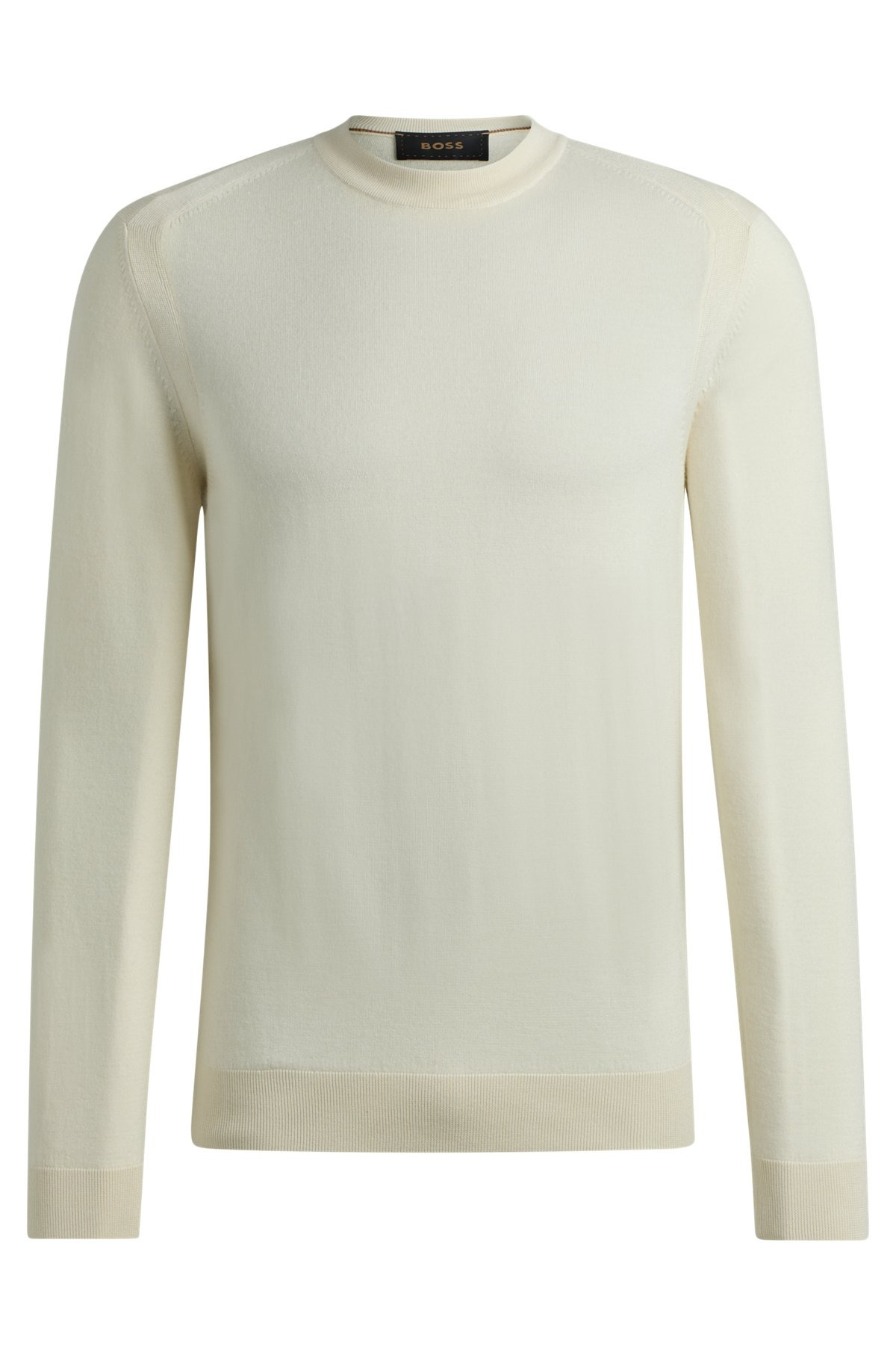 REGULAR-FIT SWEATER IN WOOL, SILK AND CASHMERE - 1