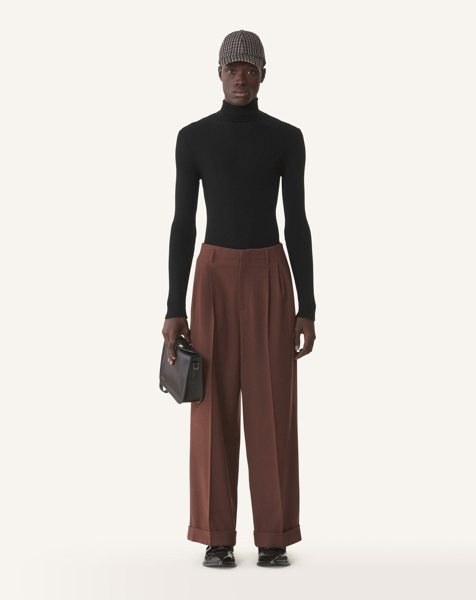 MERINO WOOL AND SILK TURTLENECK SWEATER - 2