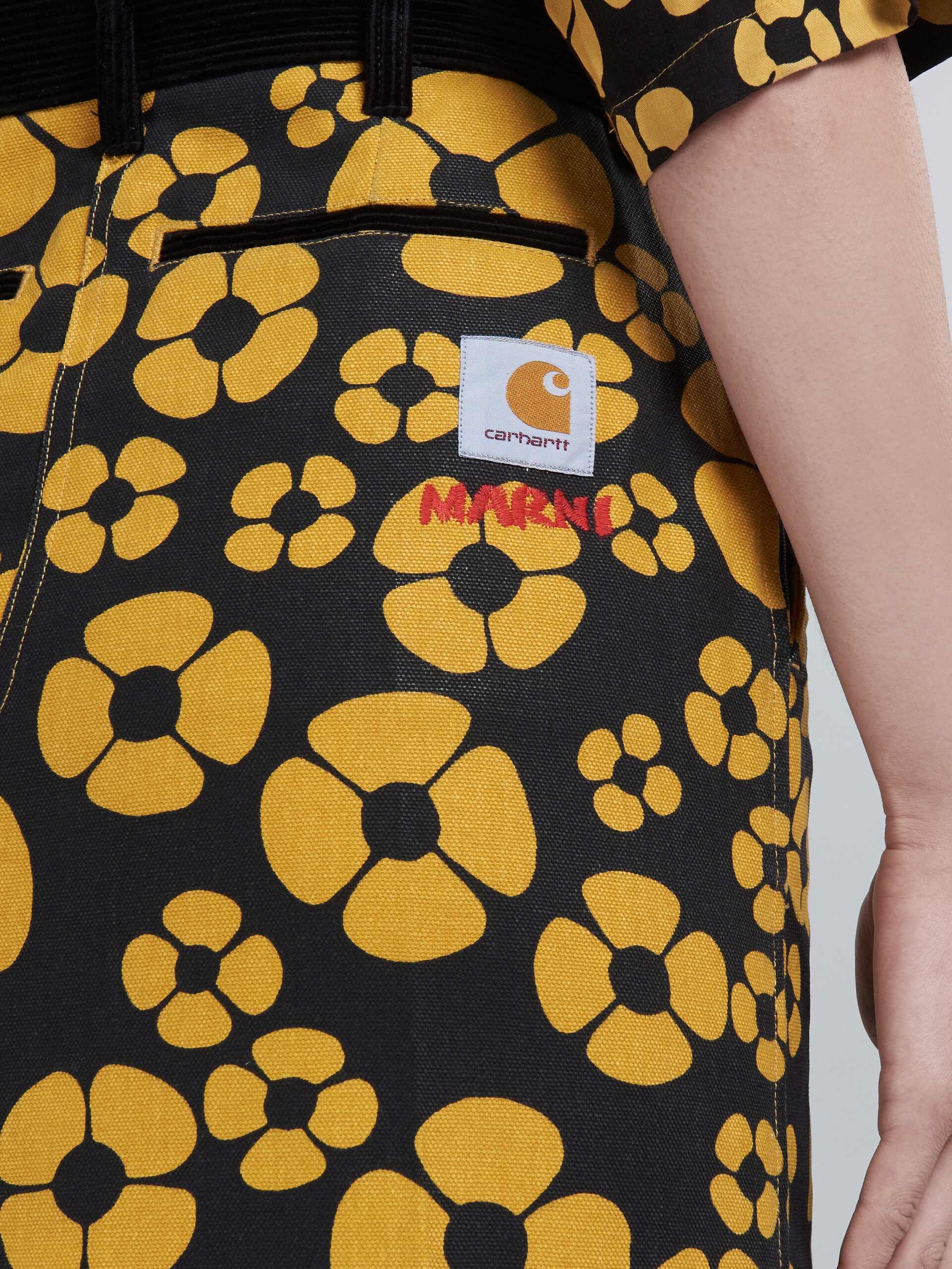 MARNI X CARHARTT WIP - YELLOW MIDI SKIRT - 4