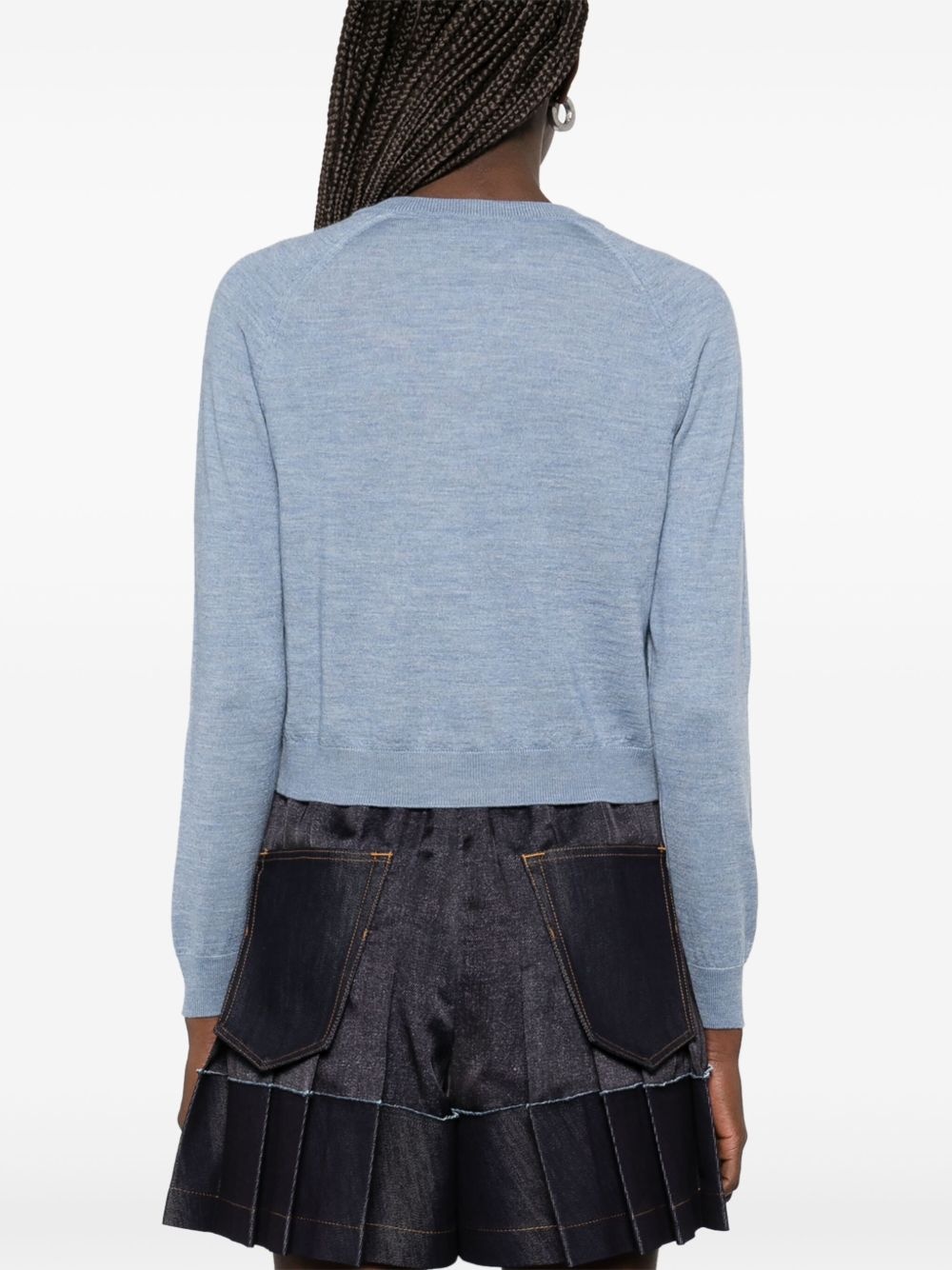 crew-neck cardigan - 4