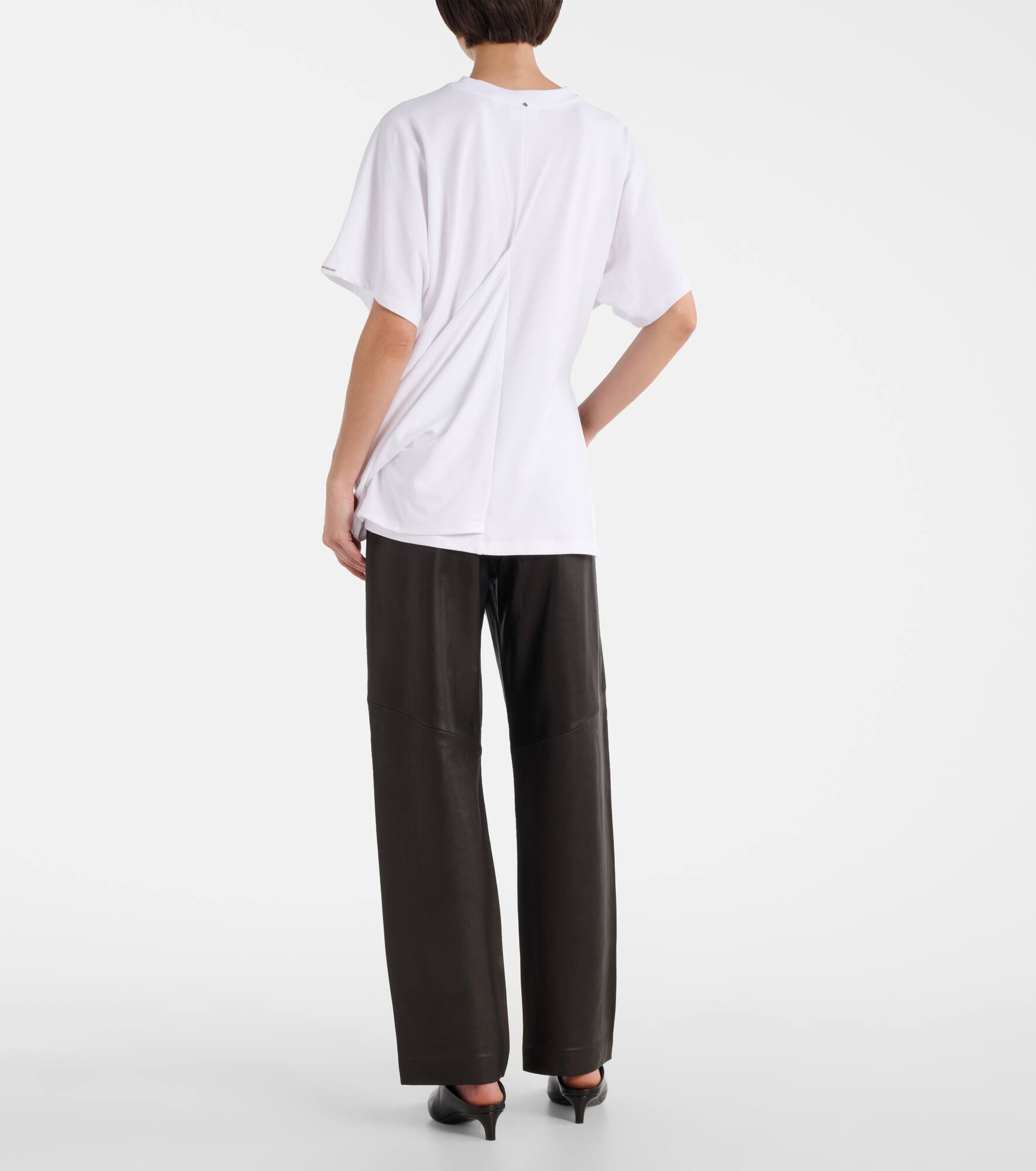 Keras asymmetric cotton-blend T-shirt - 3