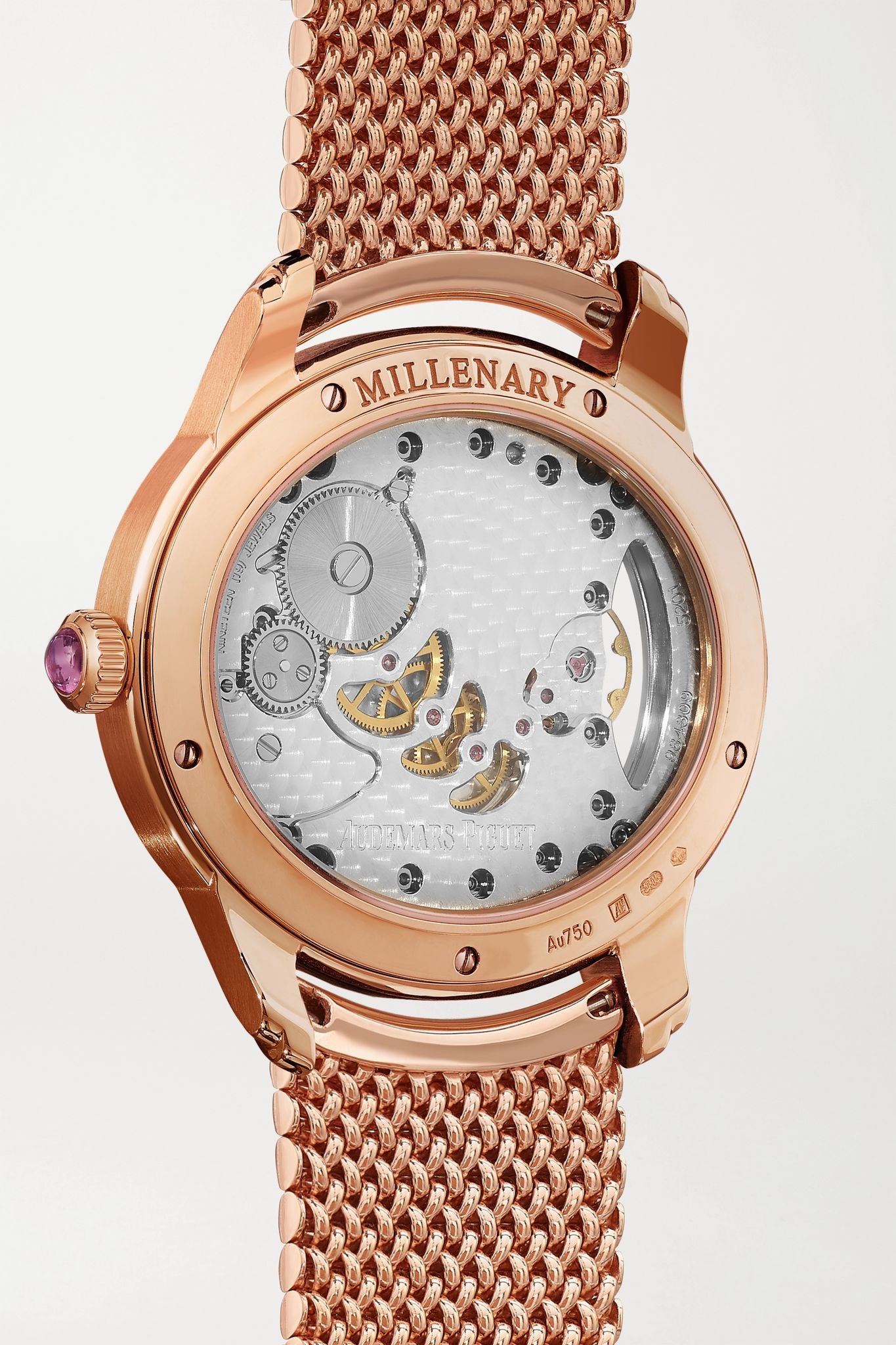 Millenary 39.5mm 18-karat pink gold, diamond and mother-of-pearl watch - 4