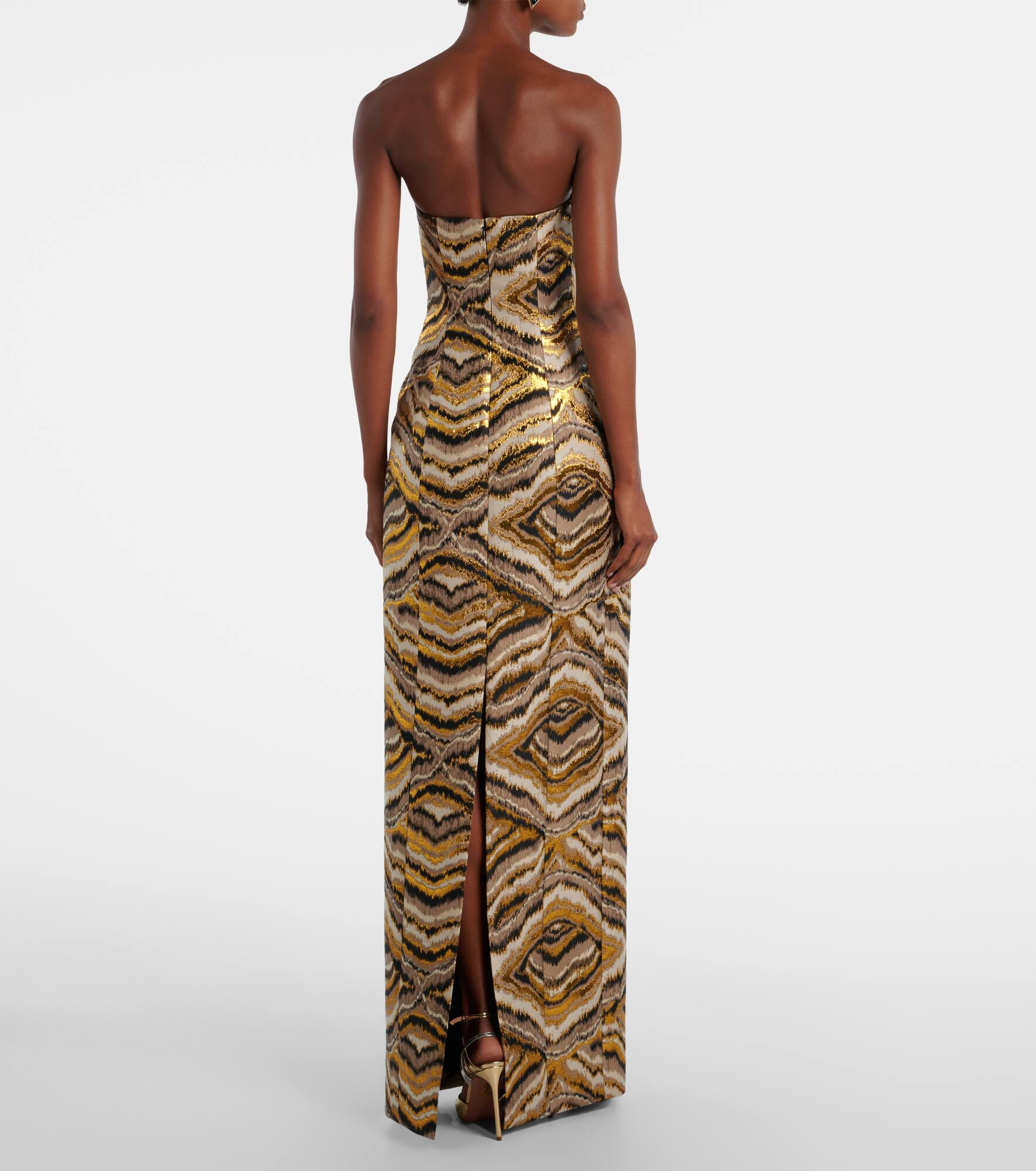 Odessa paneled jacquard gown - 3