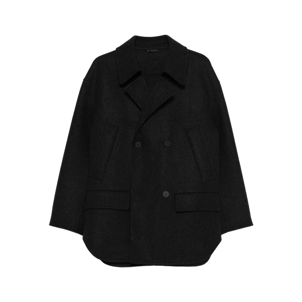 Fendi Grey Coats - Double Breasted Coats Men - 1