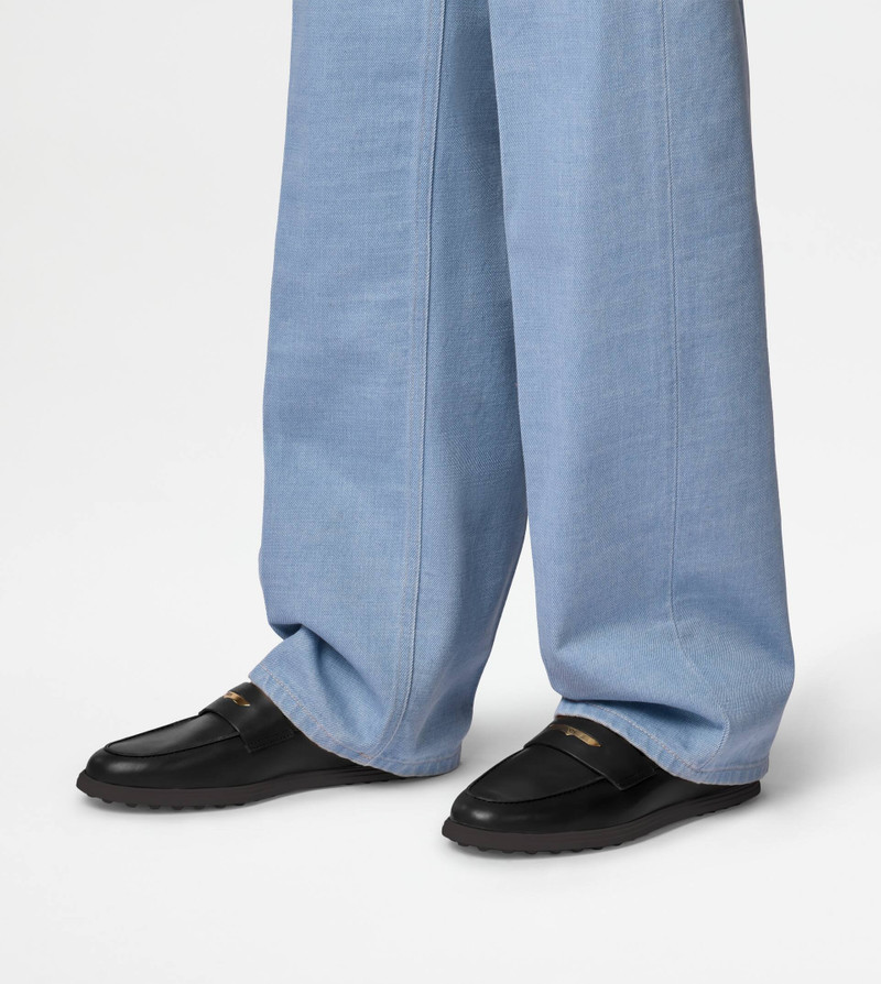 LOAFERS IN LEATHER - BLACK 6