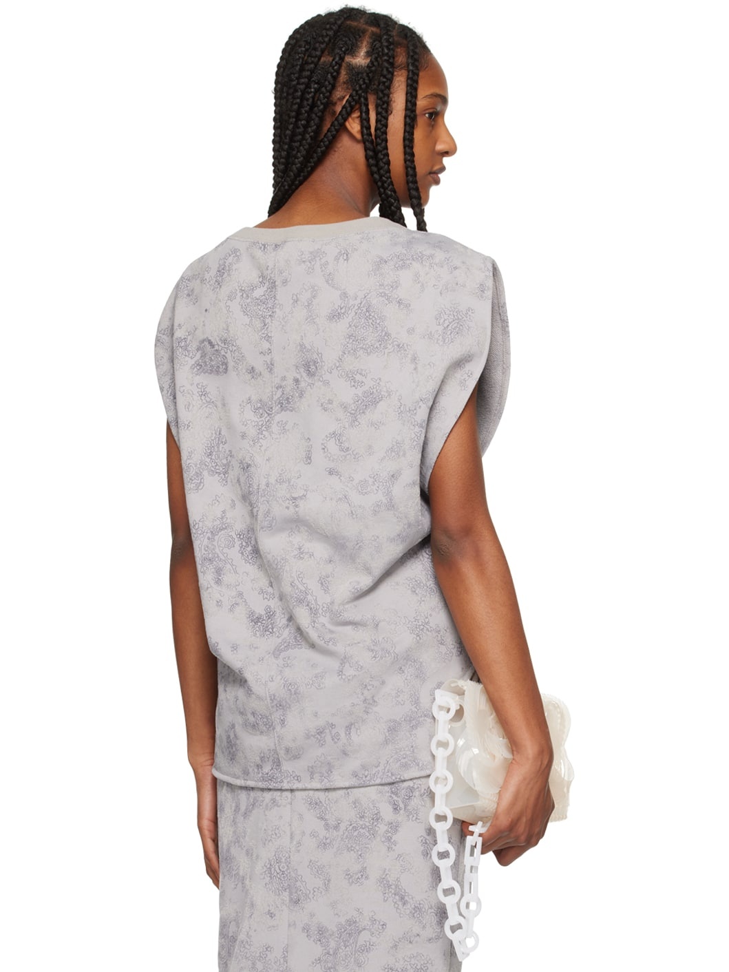Gray Floral T-Shirt - 3