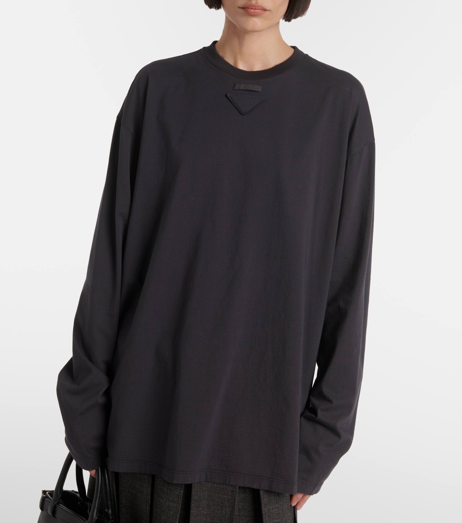 Logo oversized cotton T-shirt - 5