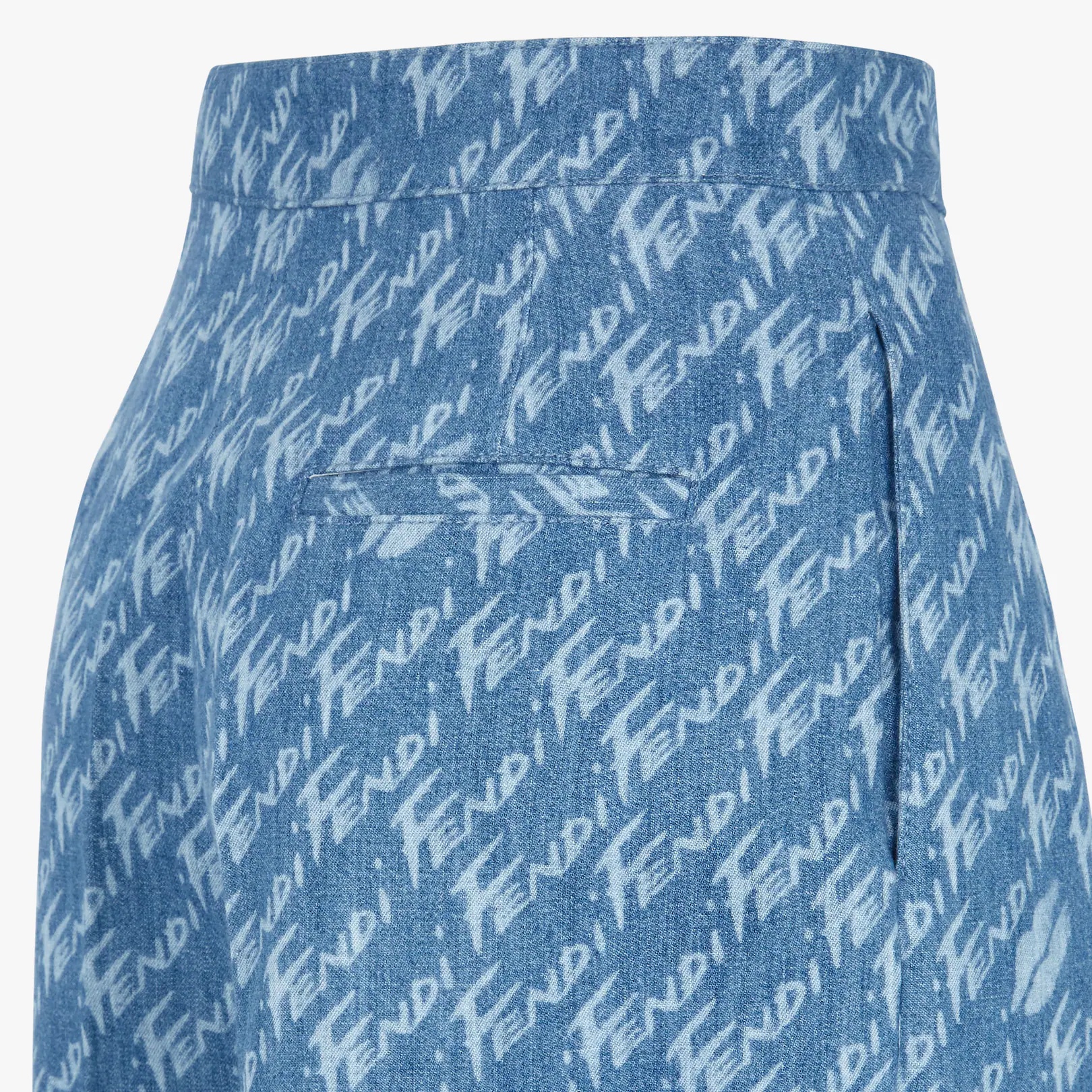 Light blue chambray pants - 3