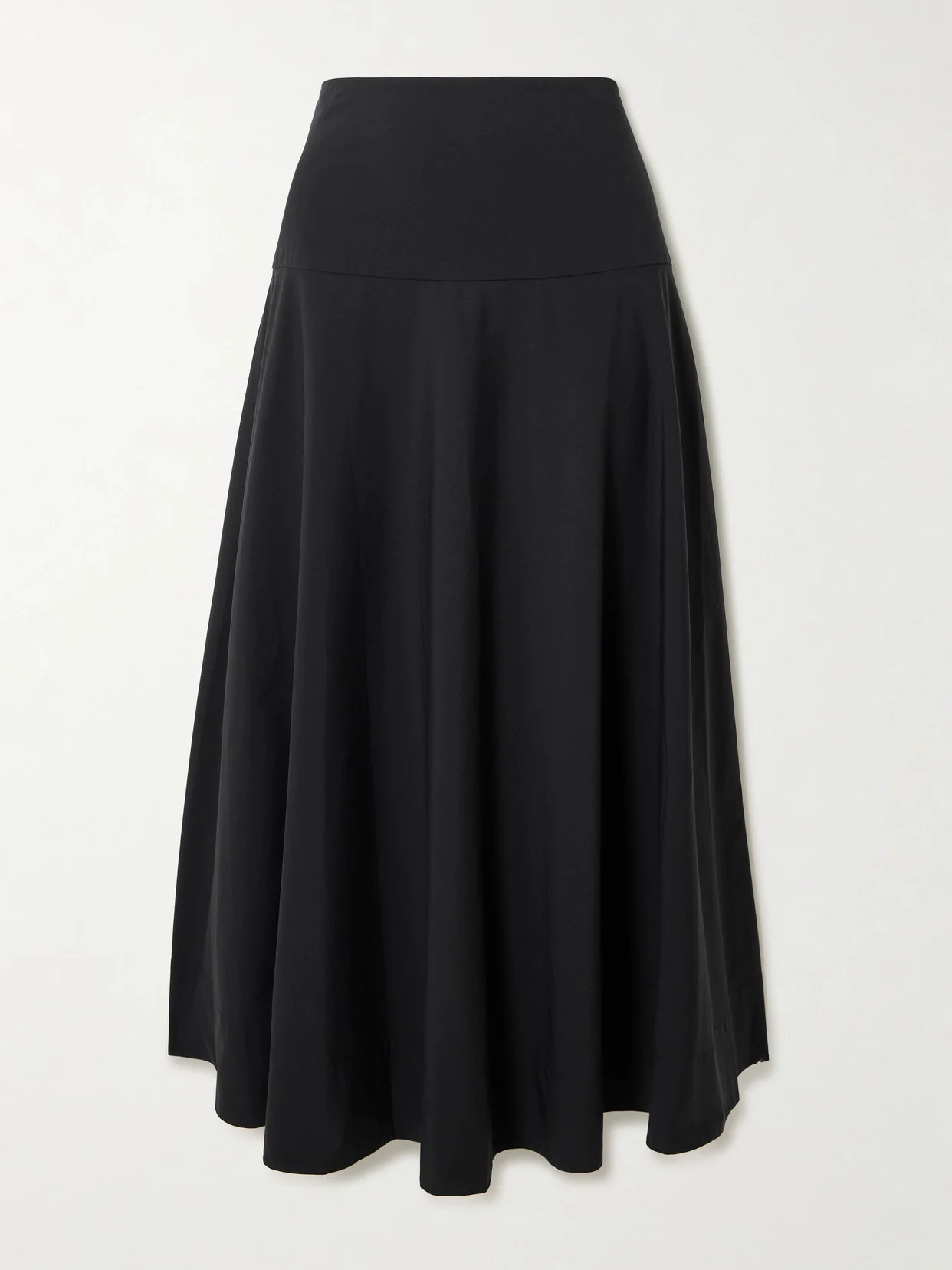 Paneled Cotton-blend Maxi Skirt - 1