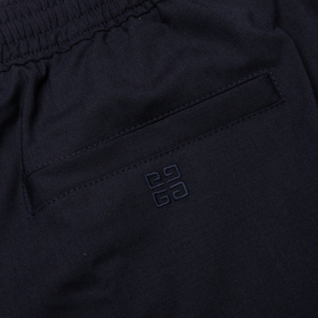 SLIM FIT FORMAL WOOL AND MOHAIR PANTS - NIGHT BLUE - 5
