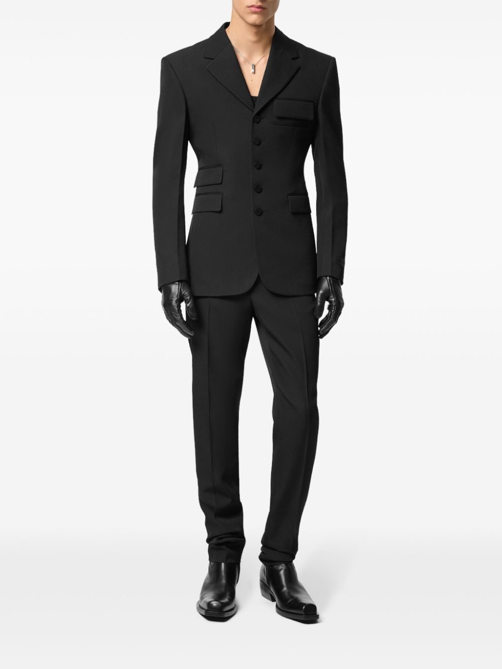 logo-appliqué trousers - 2