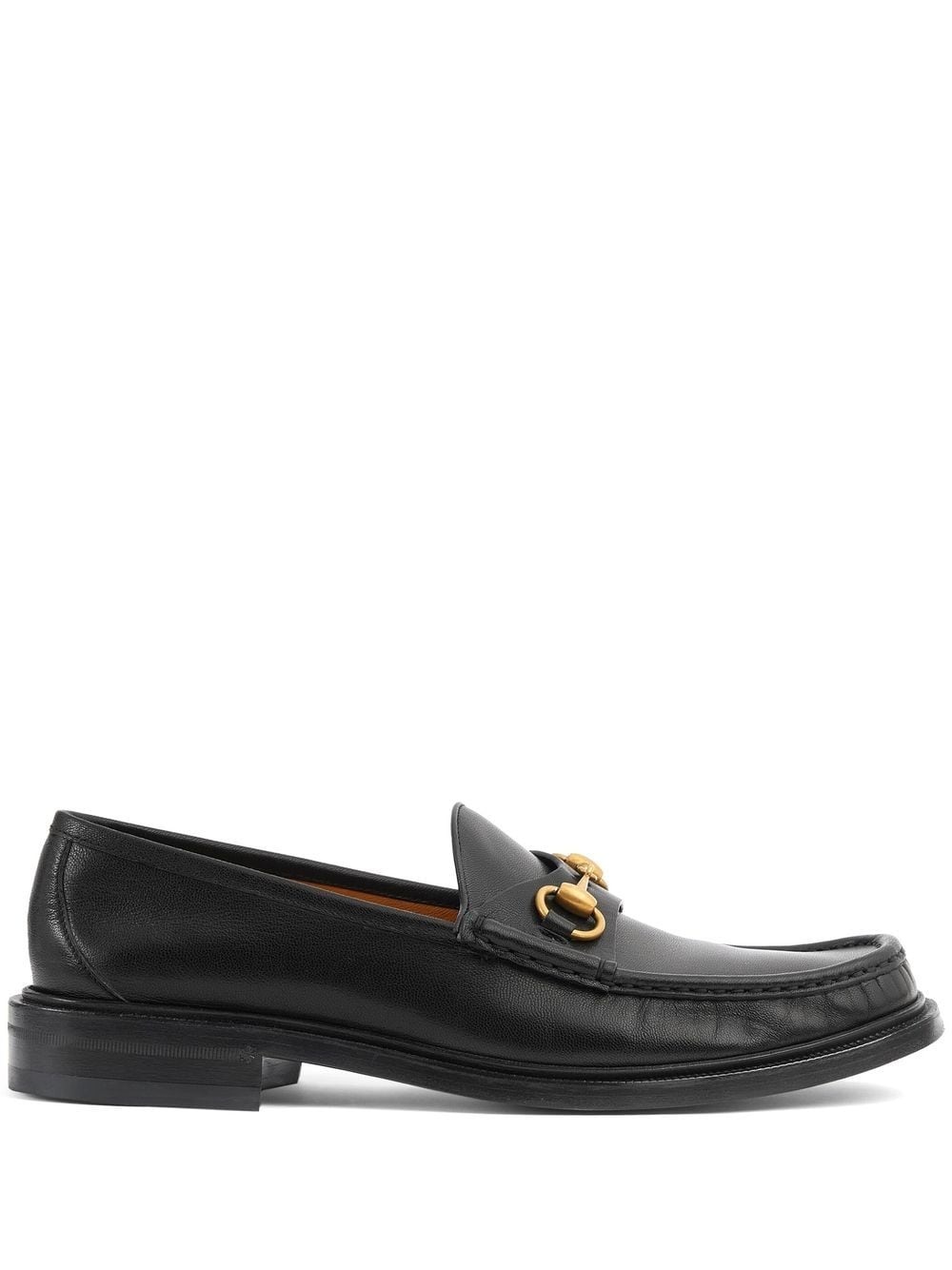 Horsebit almond-toe loafers - 1