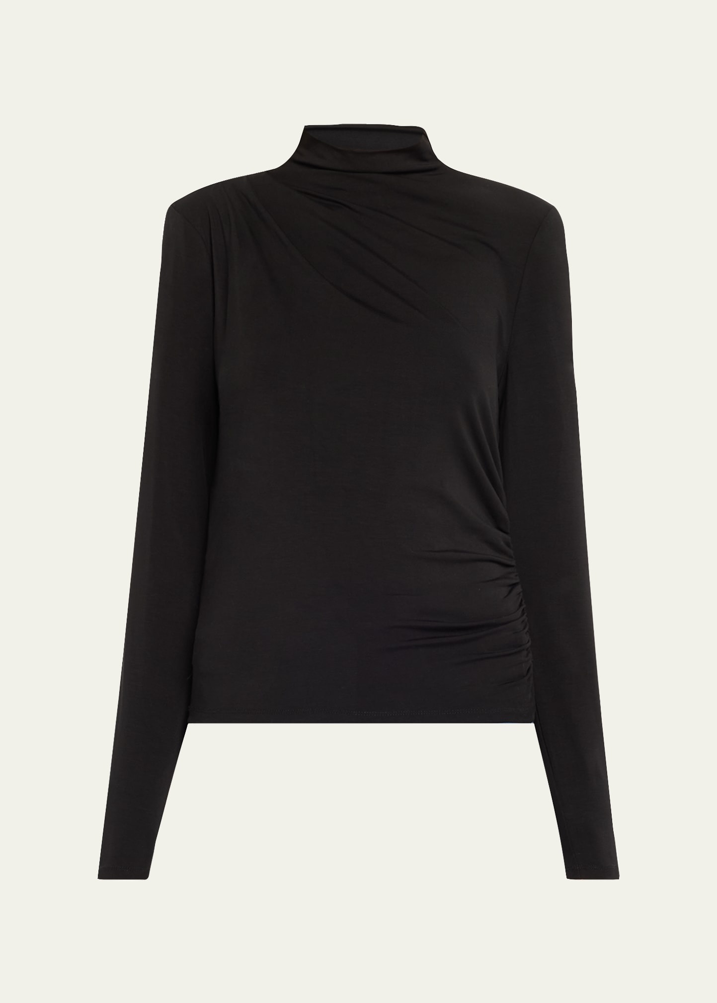 Mylie Gathered Turtleneck Top - 1