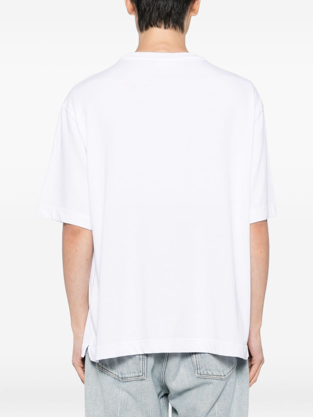 bold fox head patch T-shirt - 3