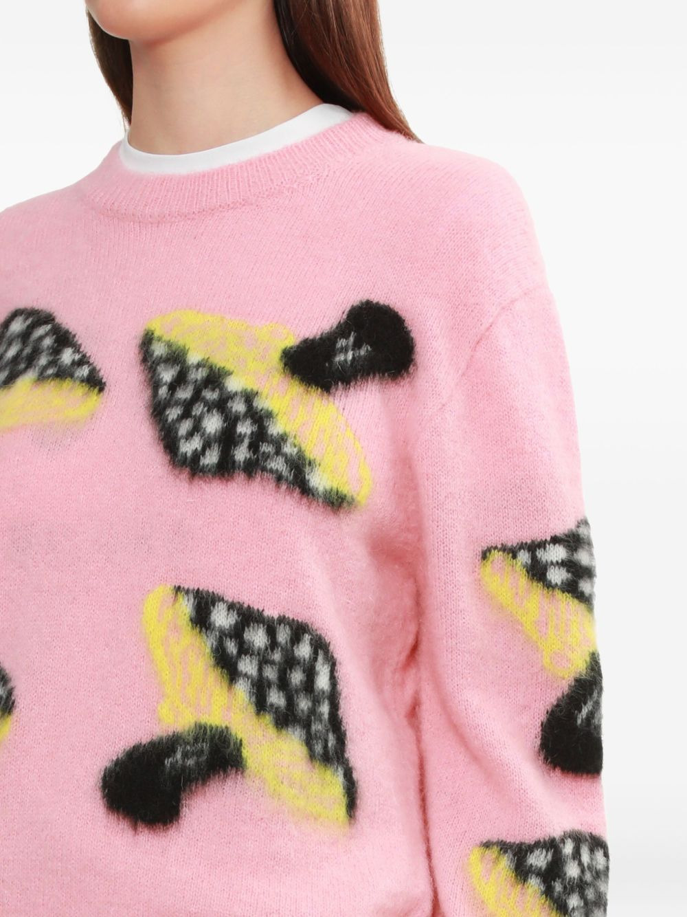 mushroom-print sweater - 5