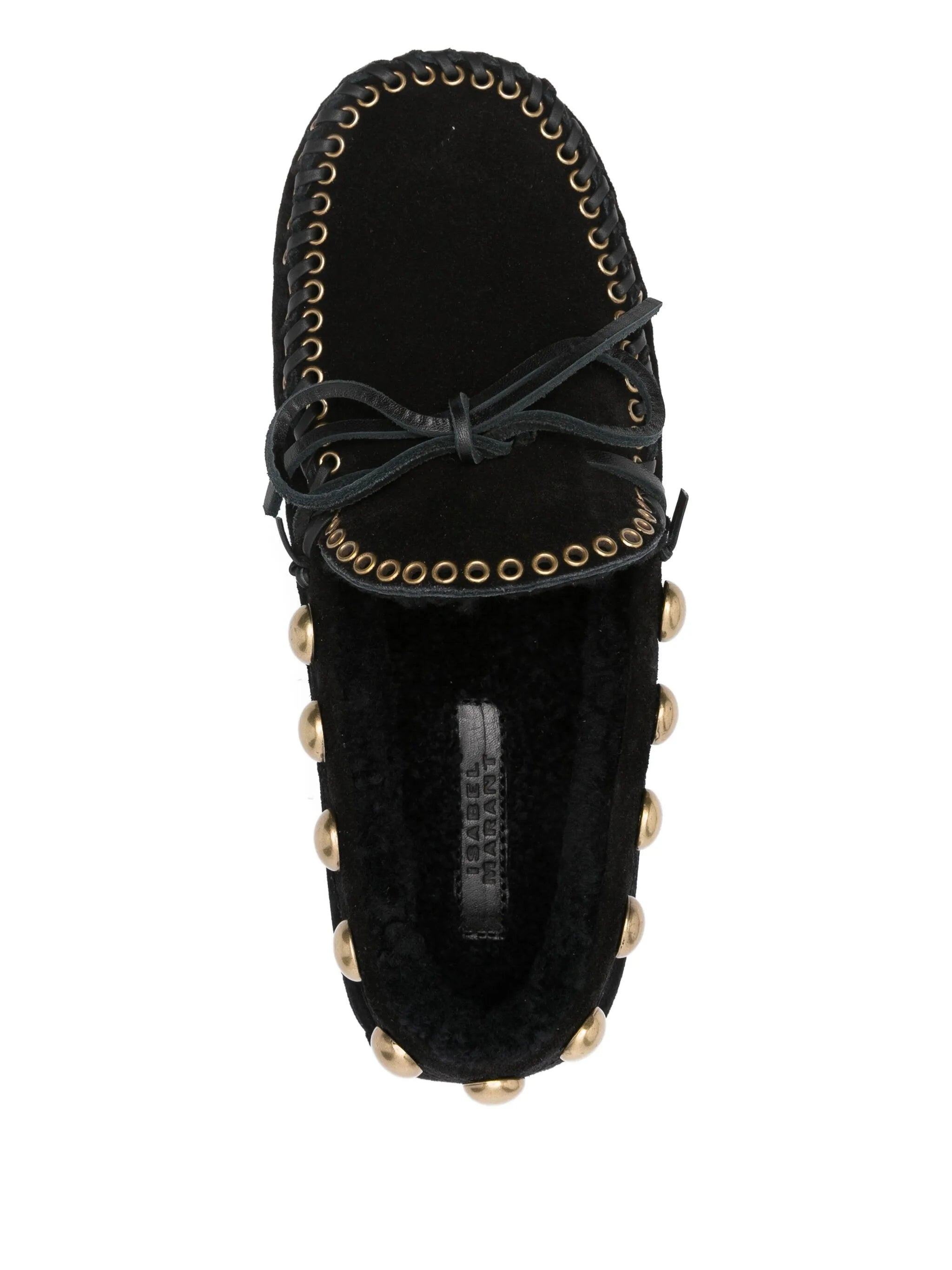 Isabel Marant Gold-stud Embellished Loafers - 4