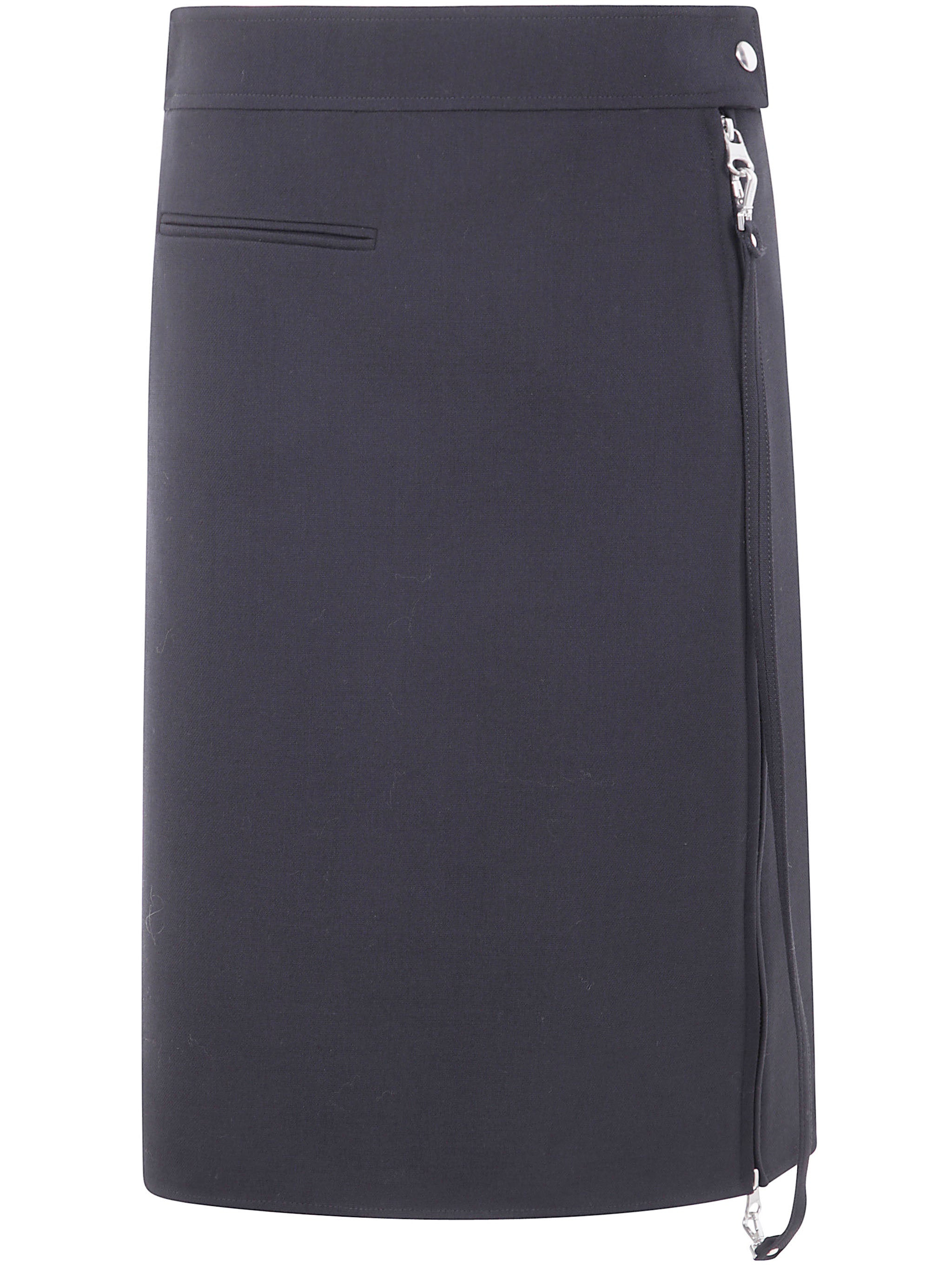 Courreges Women Zipped "Heritage" Crepe Skirt - 4