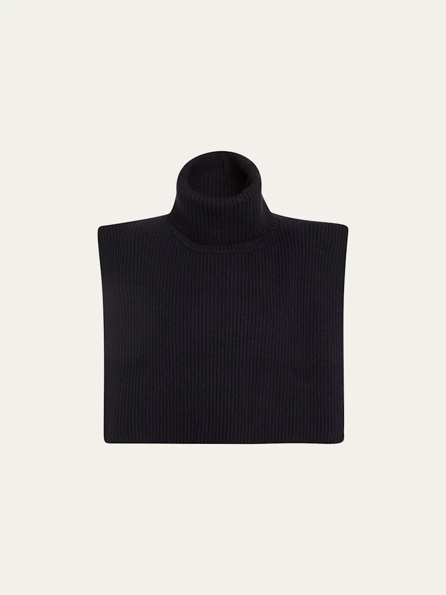Eppie Cashmere Rib Turtleneck Collar - 1