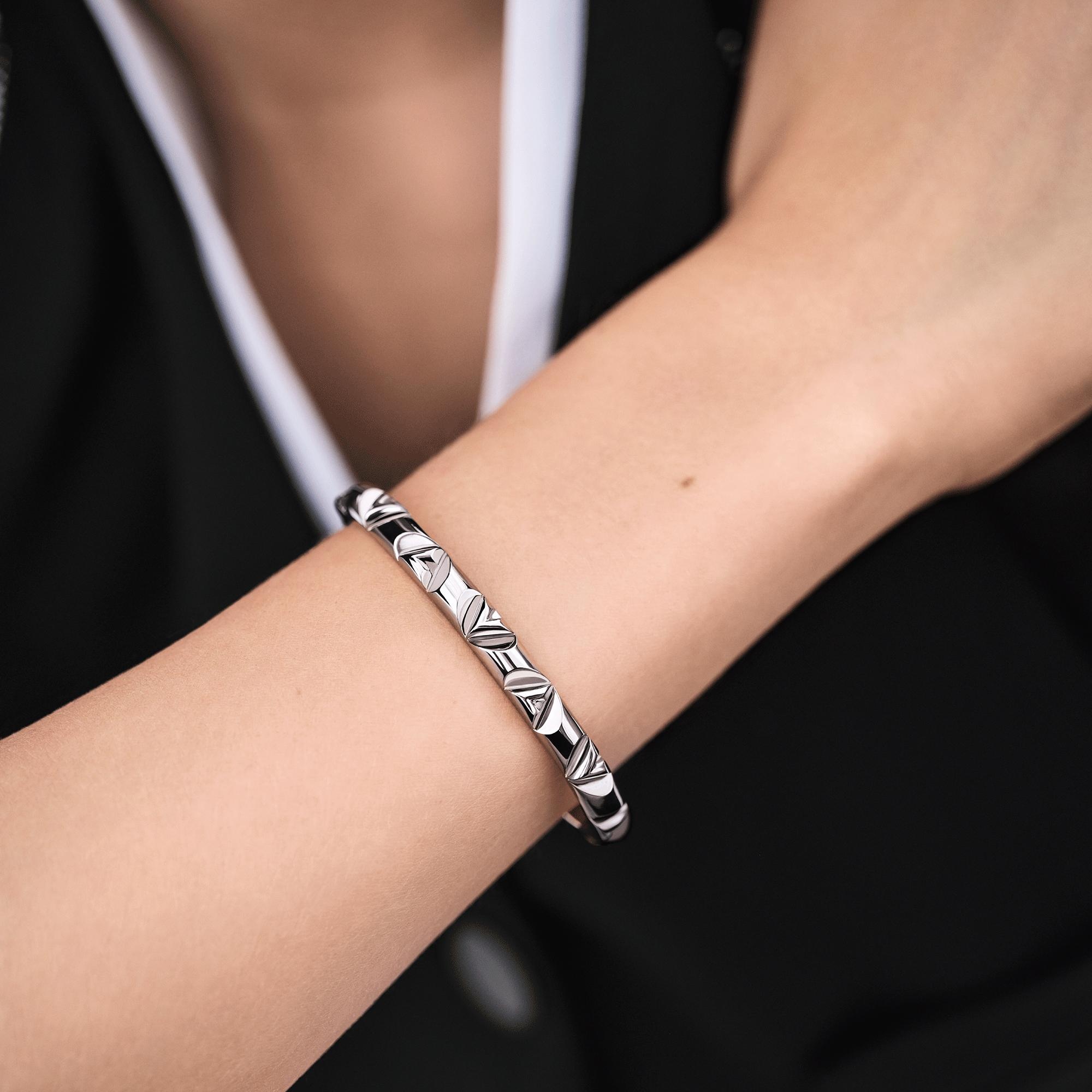 LV Volt Multi Bracelet, White Gold - 2