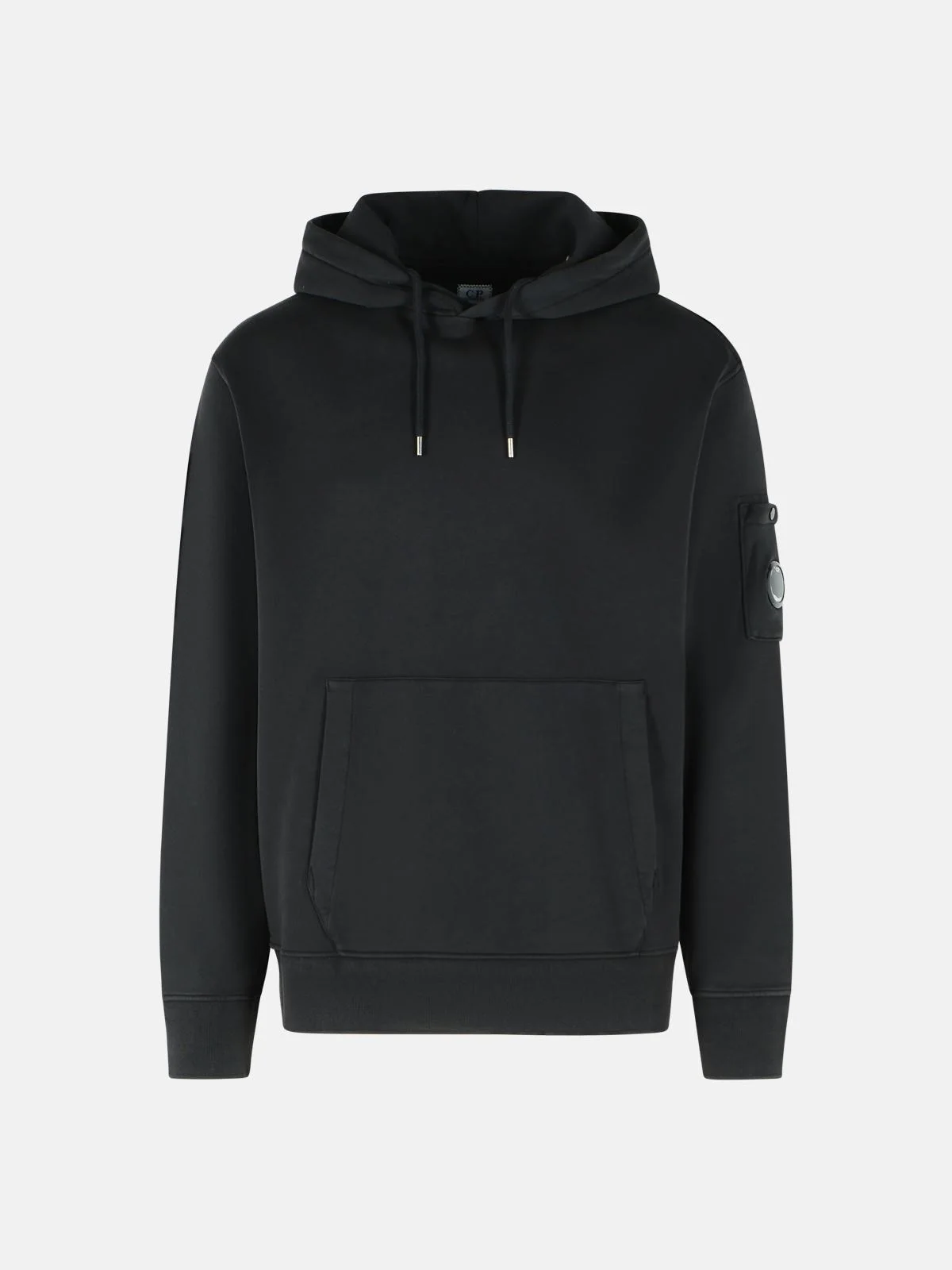 BLACK COTTON SWEATSHIRT - 1