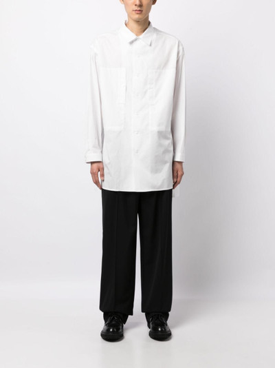 Yohji Yamamoto O-Chain spread-collar shirt outlook