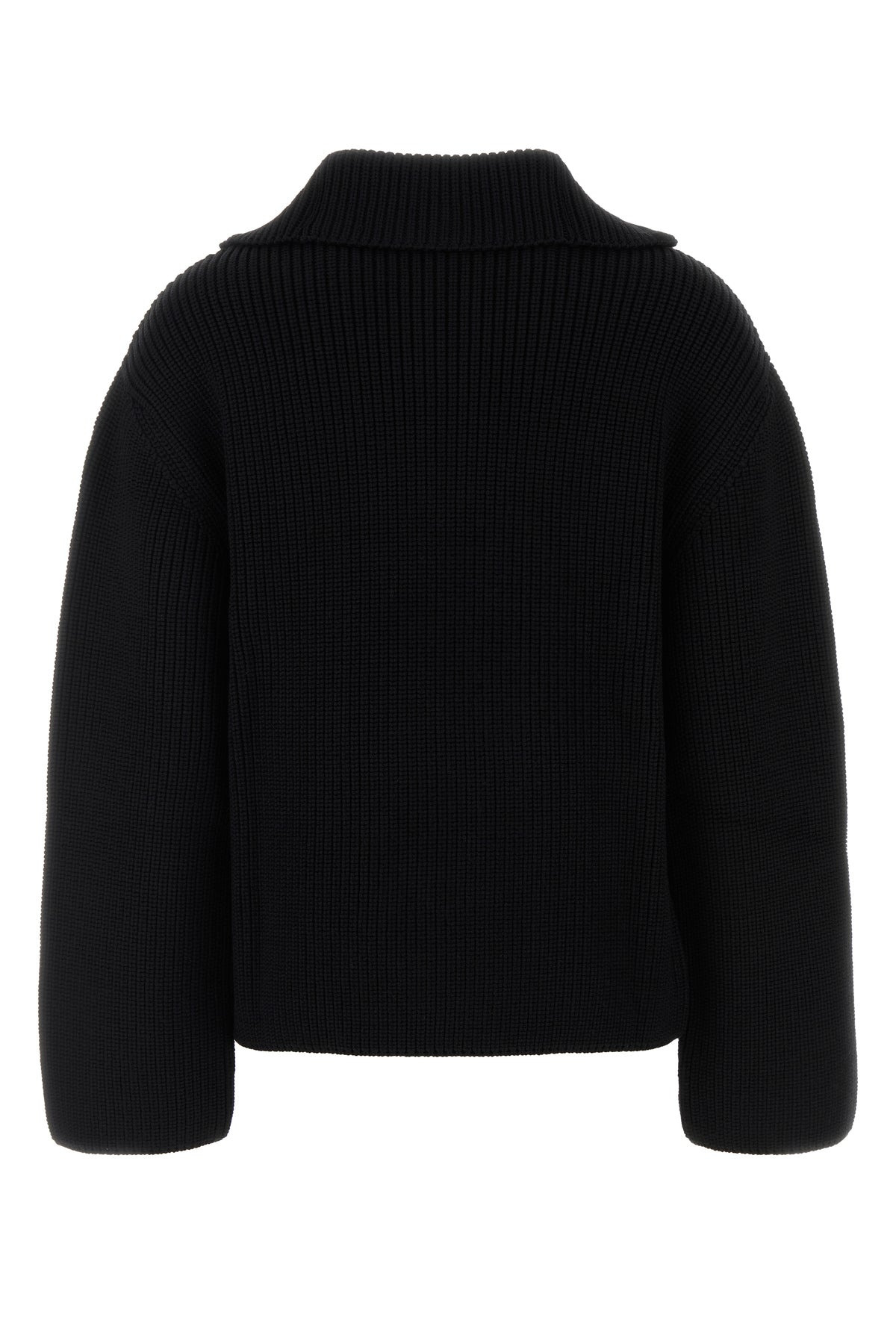 Black wool oversize sweater - 2