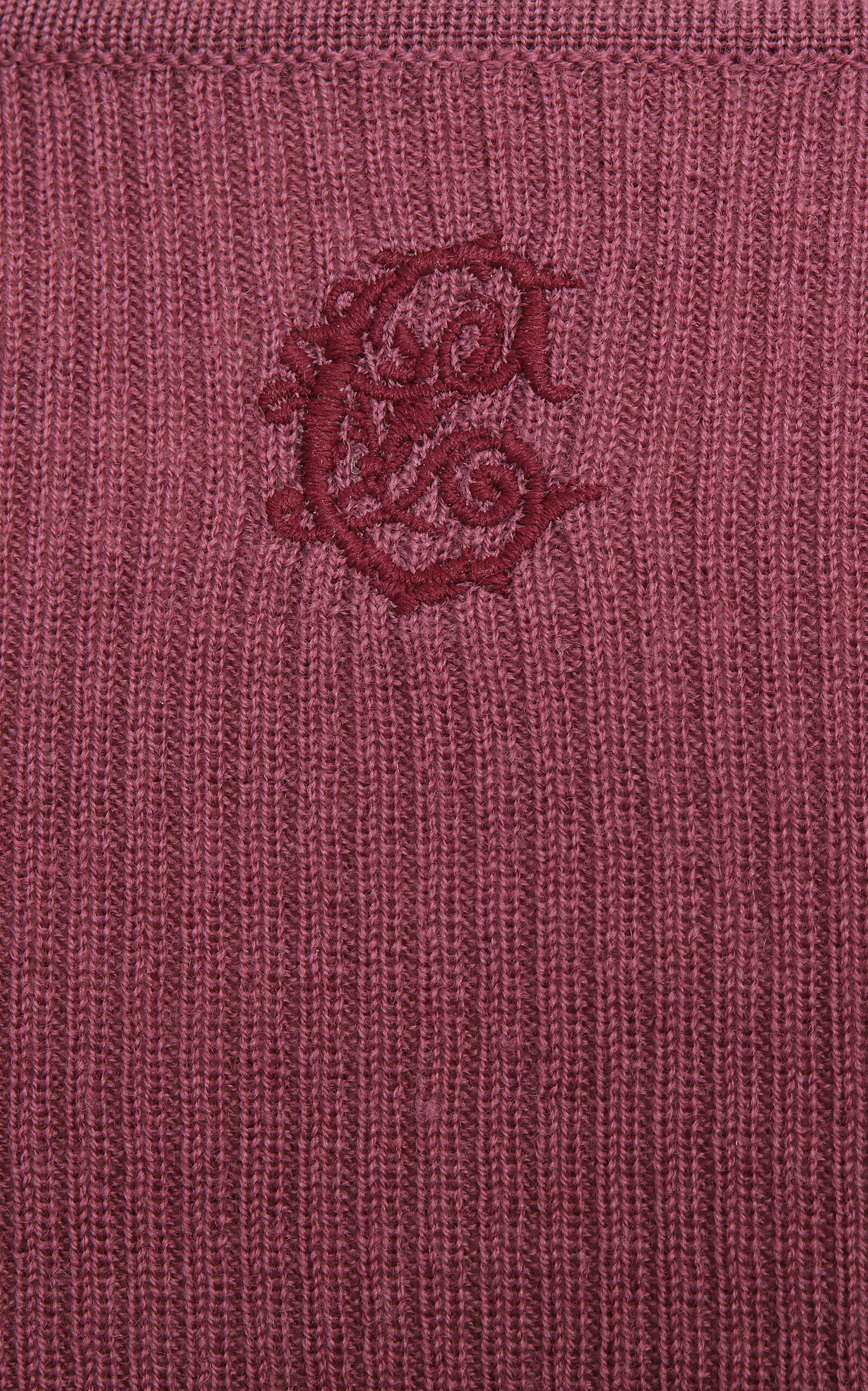 Merino Wool Henley Top pink - 5